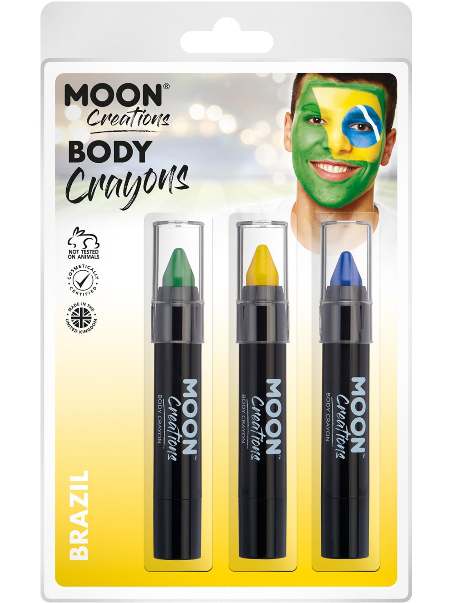Smiffys Moon Creations Body Crayons, CD für Unisex