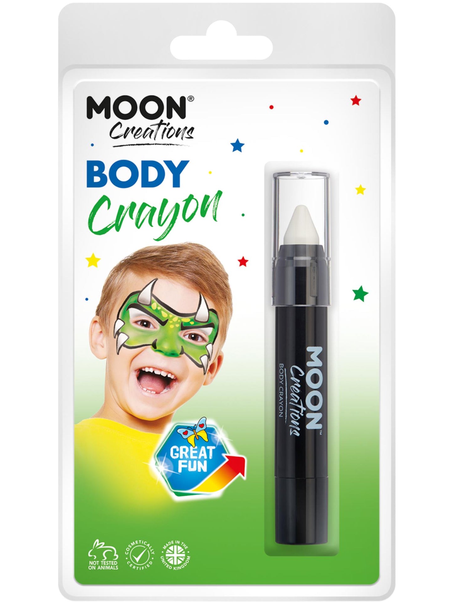 Smiffys Moon Creations Body Crayons, White CD für Unisex