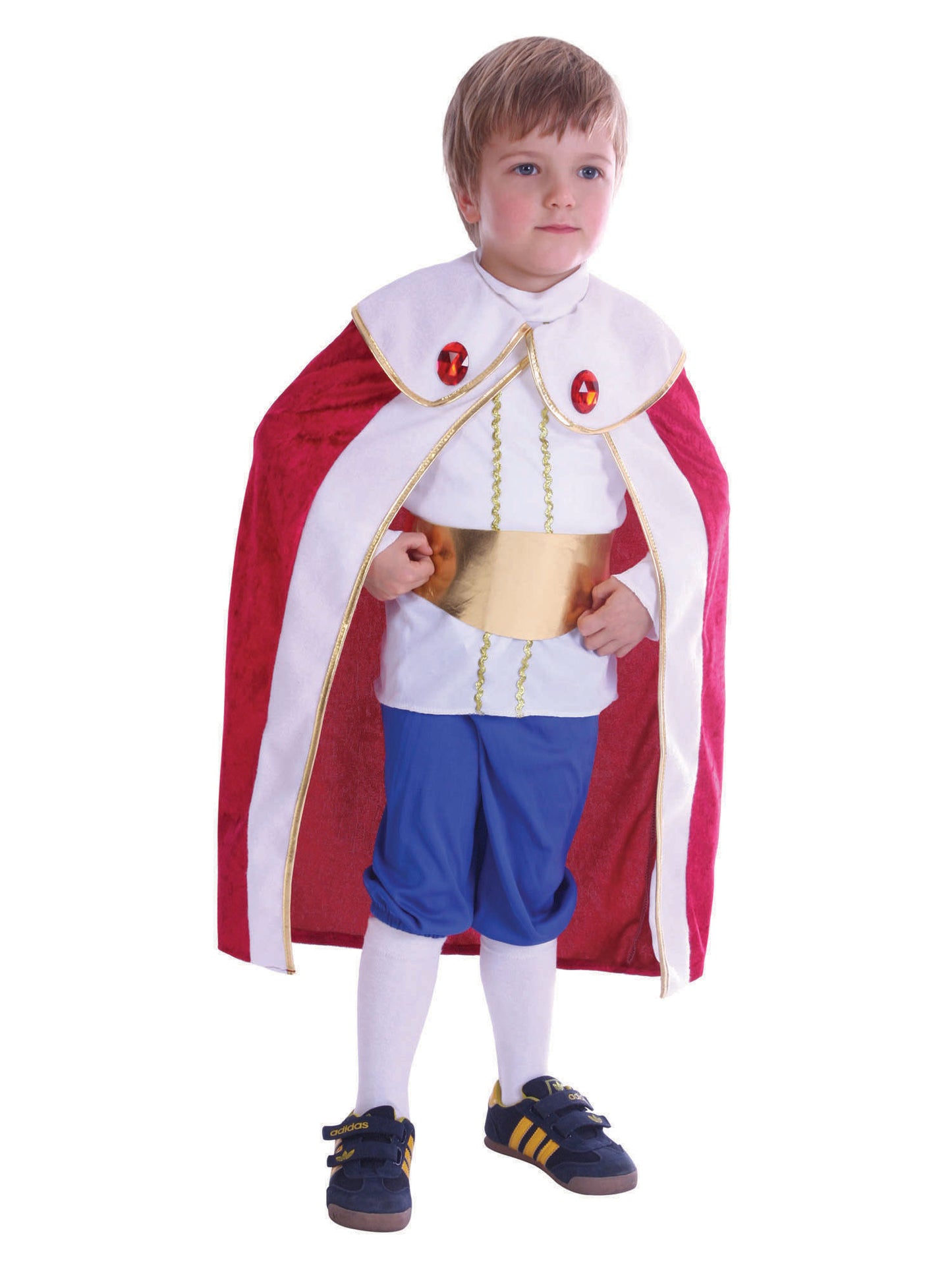 Rubies King Kinderkostüm für Jungen mit Hemd, Umhang, Hose und Gürtel