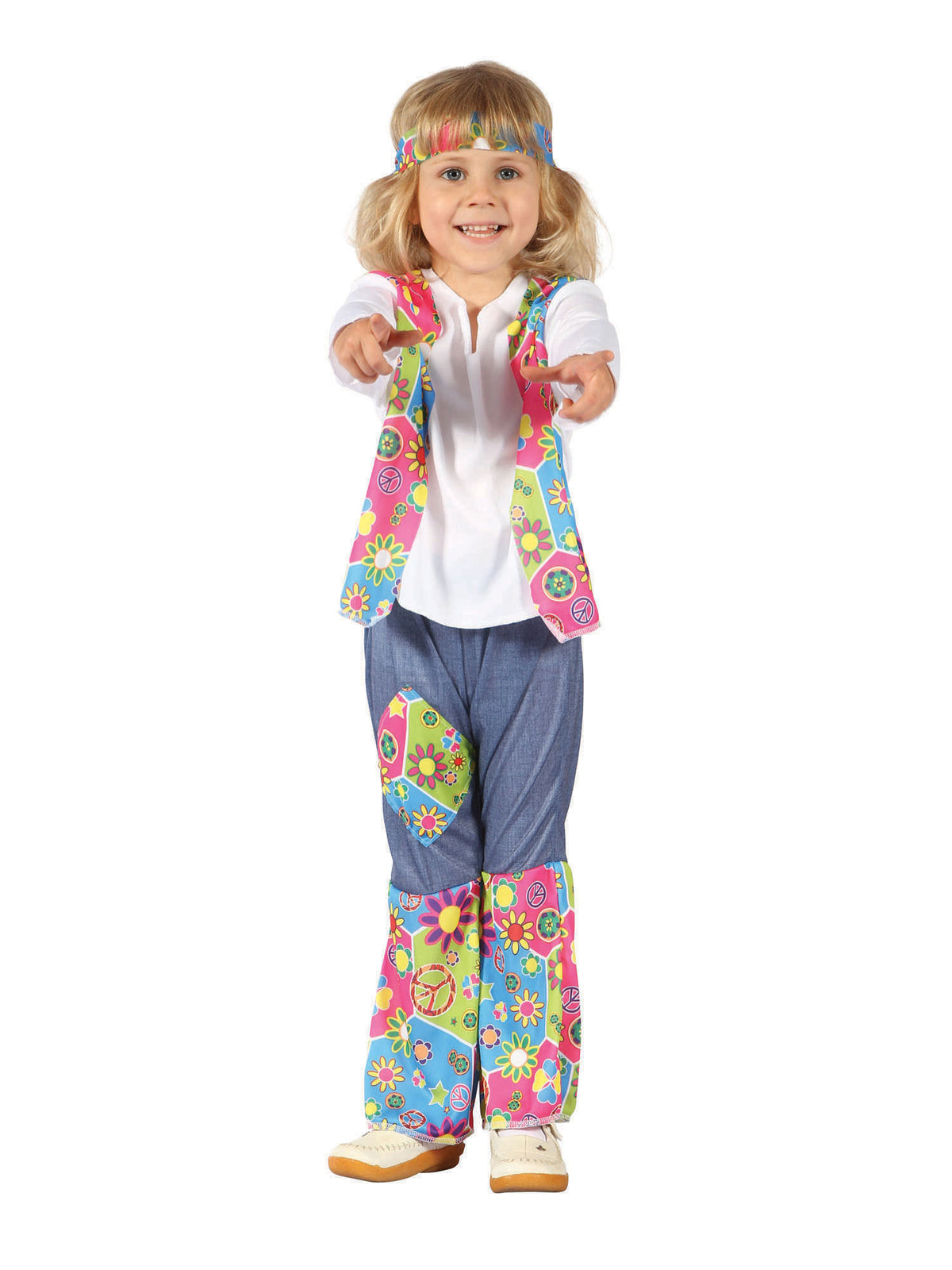 Rubies Hippy Girl Toddler Kinderkostüm für Mädchen