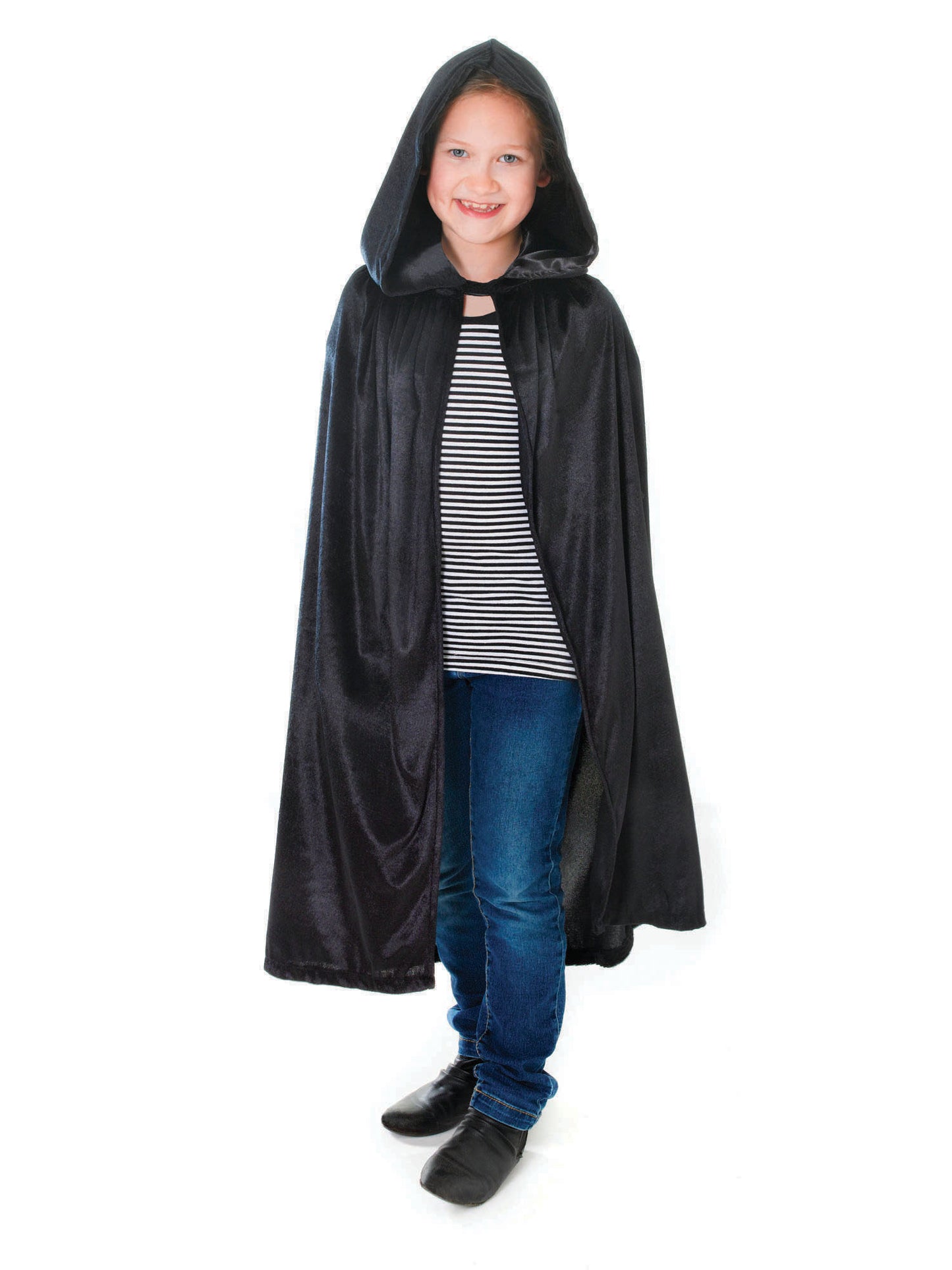 Rubies Velvet Black Hooded Cloak Kinderkostüm für Unisex