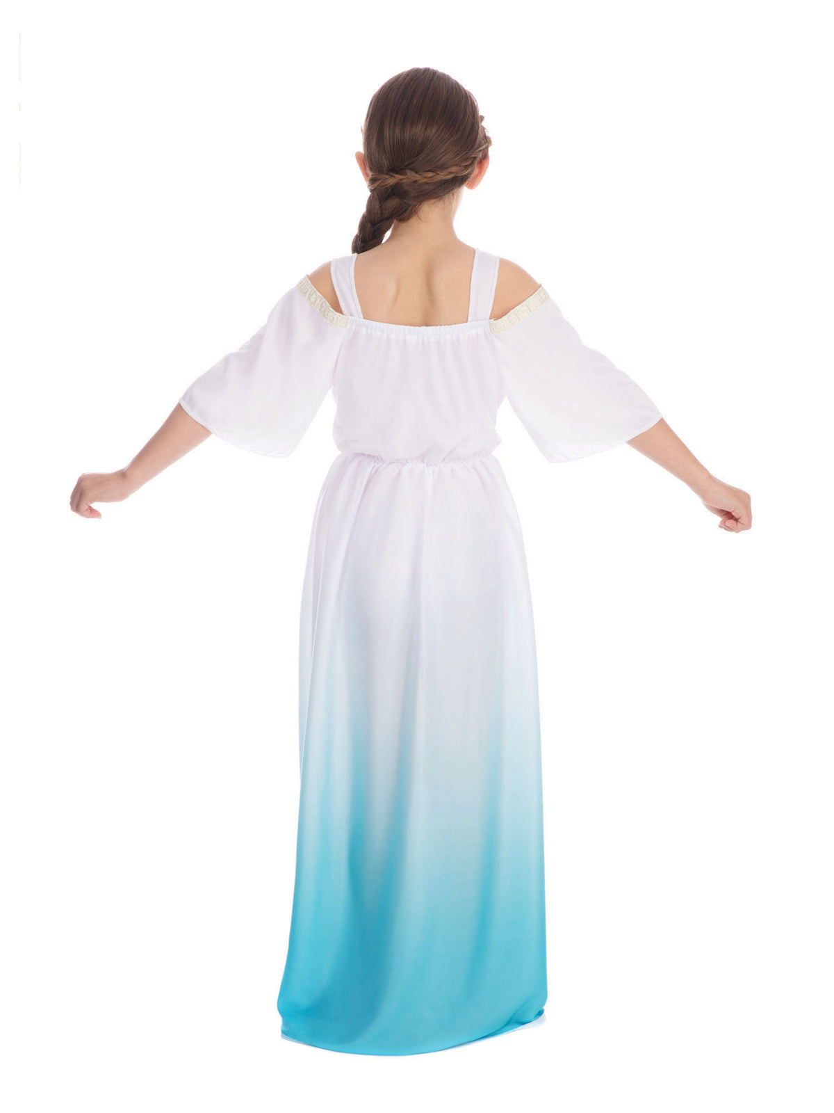 Romanisches Göttinnen-Kinderkostüm für Mädchen von Rubies mit Kleid und Headpiece – Verpackung