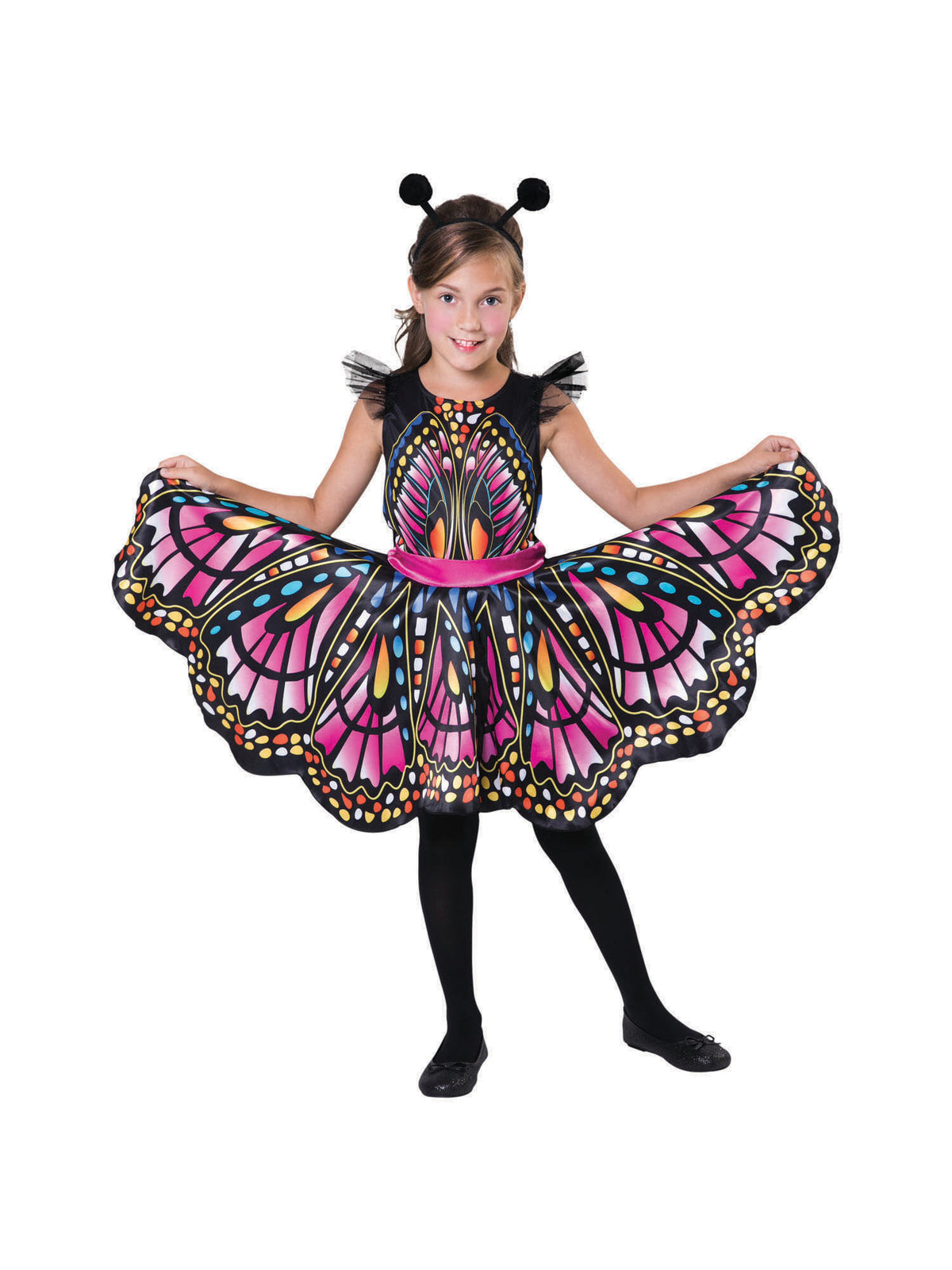 Rubies Butterfly (Dress/Headpiece) (S) Kinderkostüm für Mädchen