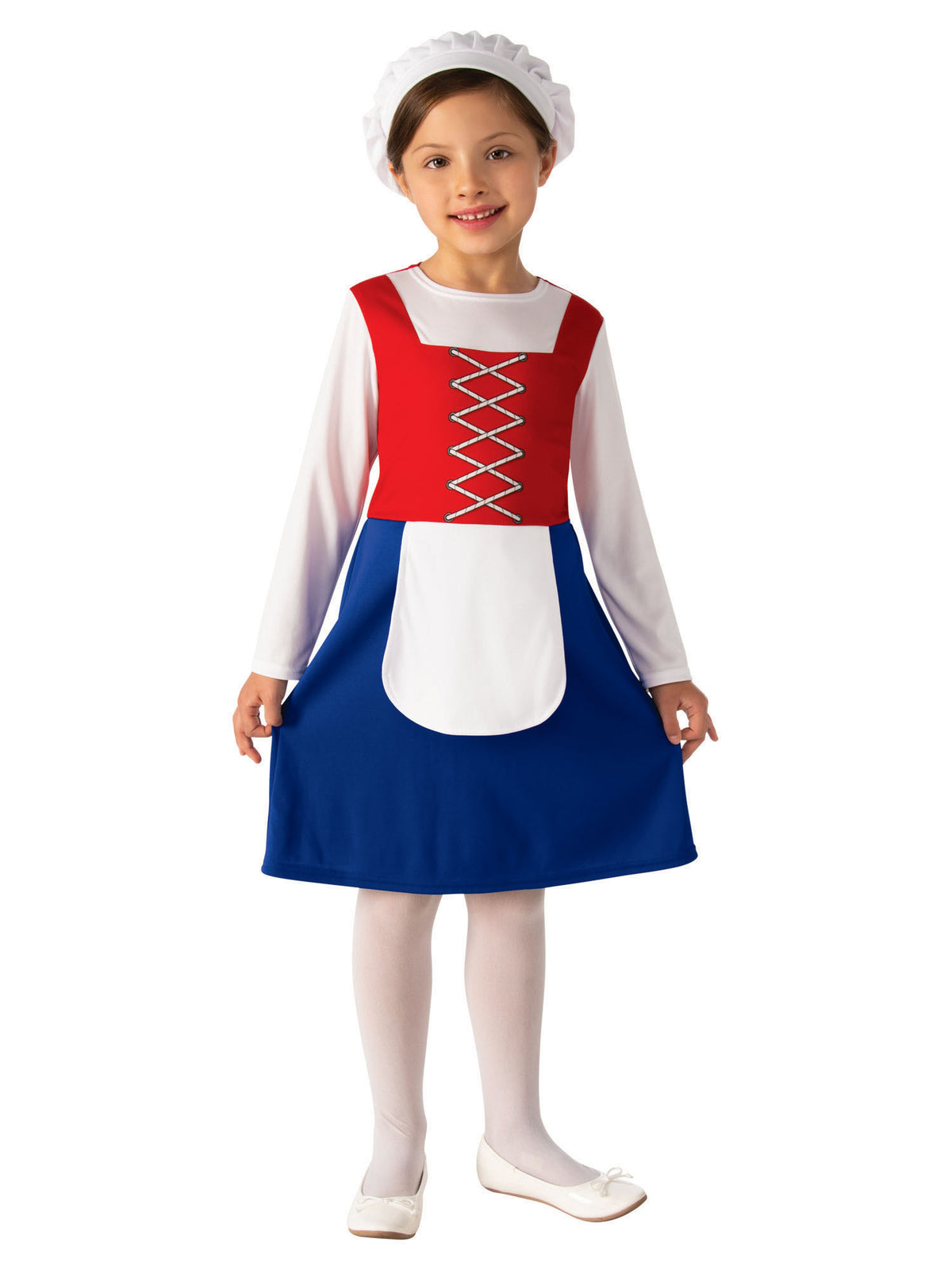 Rubies Tudor Girl Kinderkostüm für Mädchen mit Kleid und Hut