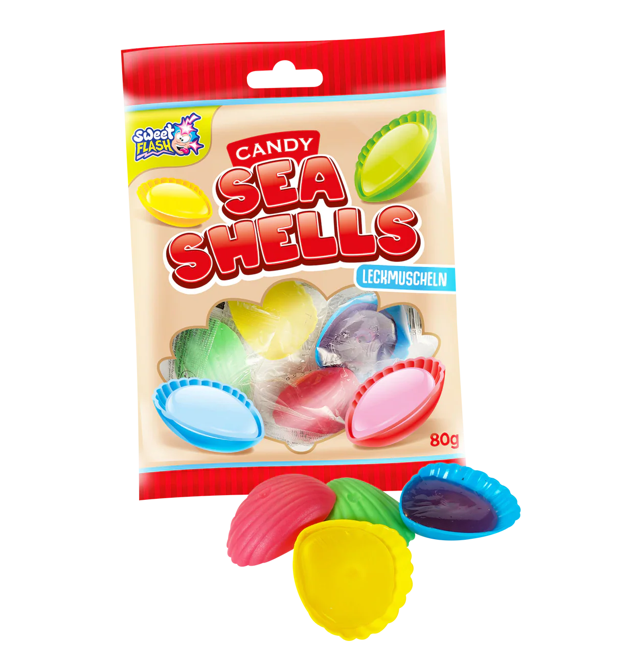 Topps Candy Seashells Schleckmuschel 8 Stück à 10 g Verpackung