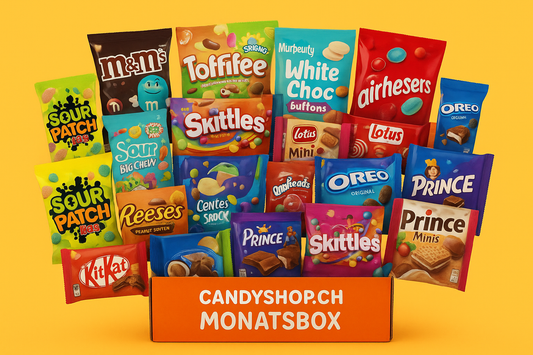 Candyshop.ch Monats Überraschungsbox – Vielfältige Süssigkeiten - Fasnacht24.ch – Produktansicht