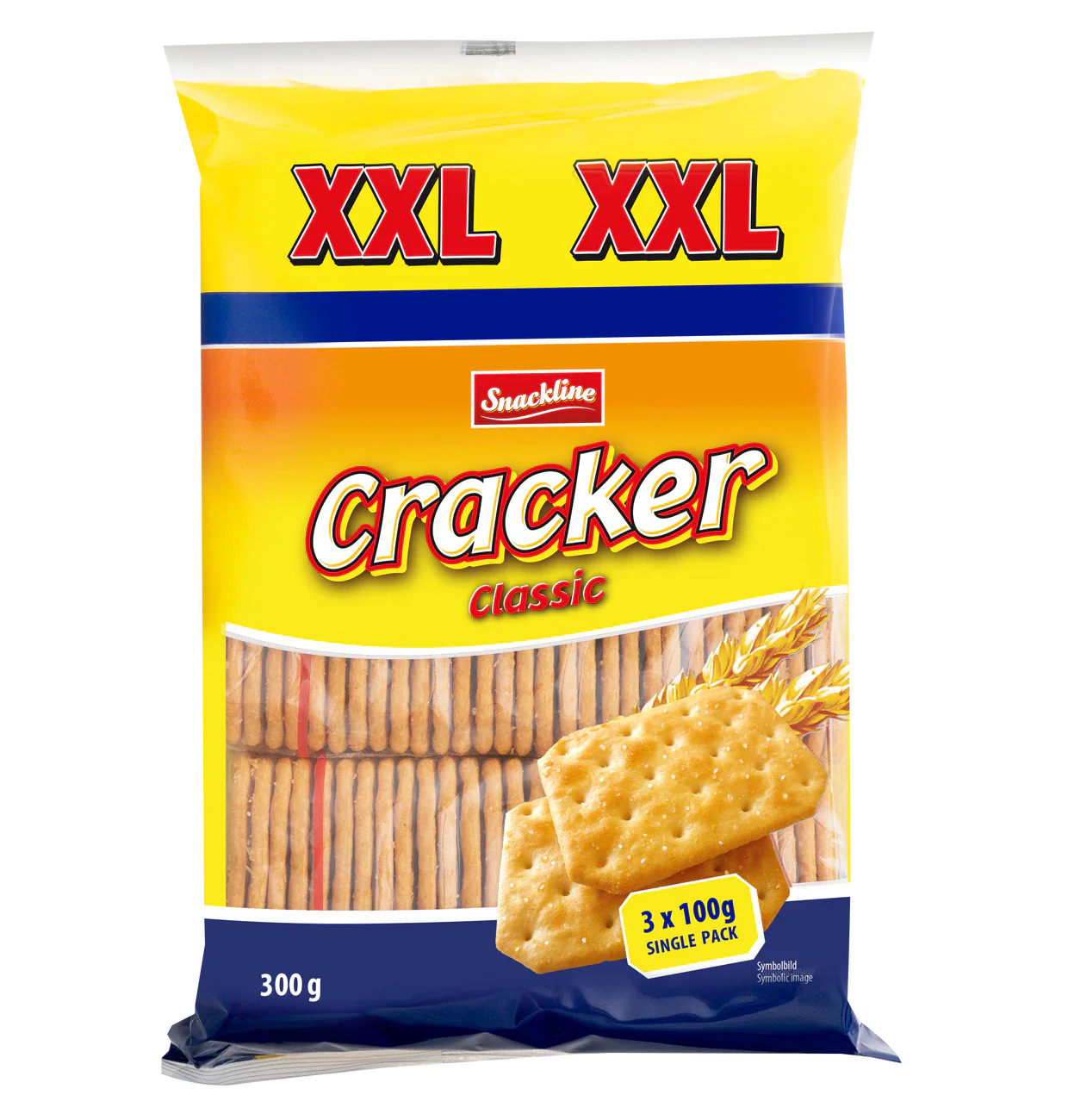 Snackline Cracker Classic XXL Salz 300g 3x100g Packung