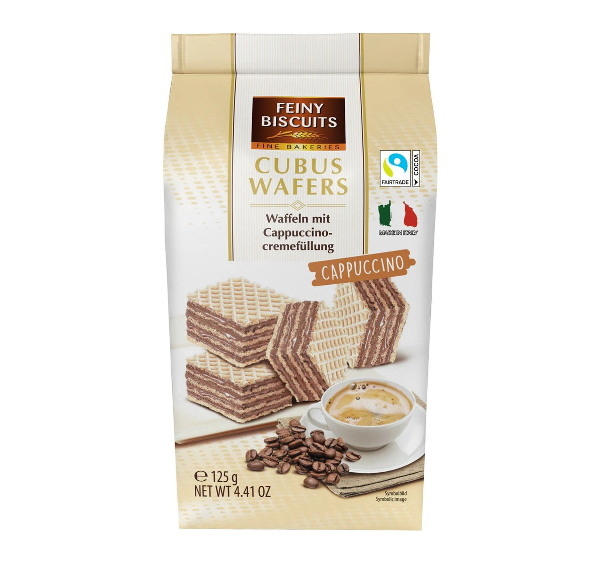 Feiny Biscuits Cubus Wafers Cappuccino 125 g von Feiny Biscuits