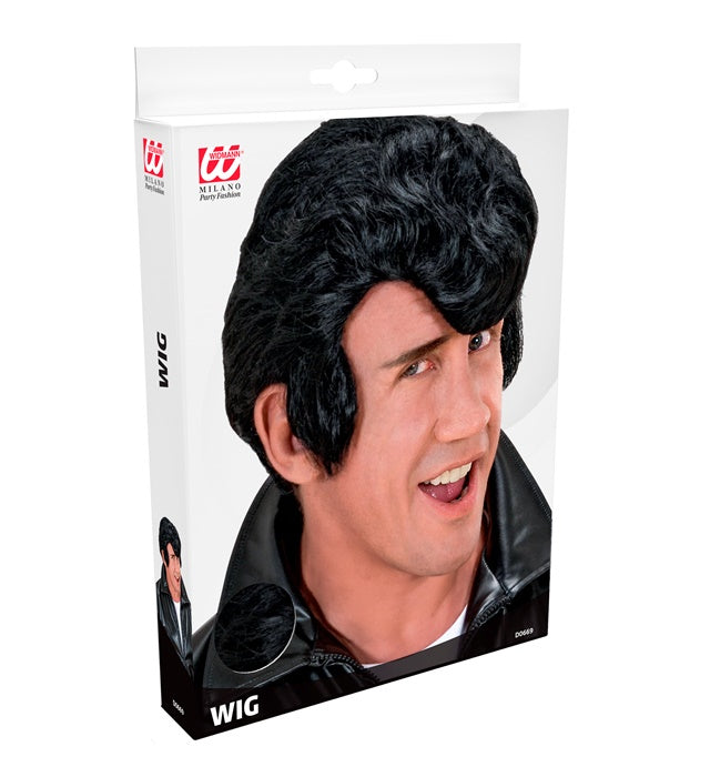 Rockabilly-Perücke mit voluminösen Locken im Retro-Stil