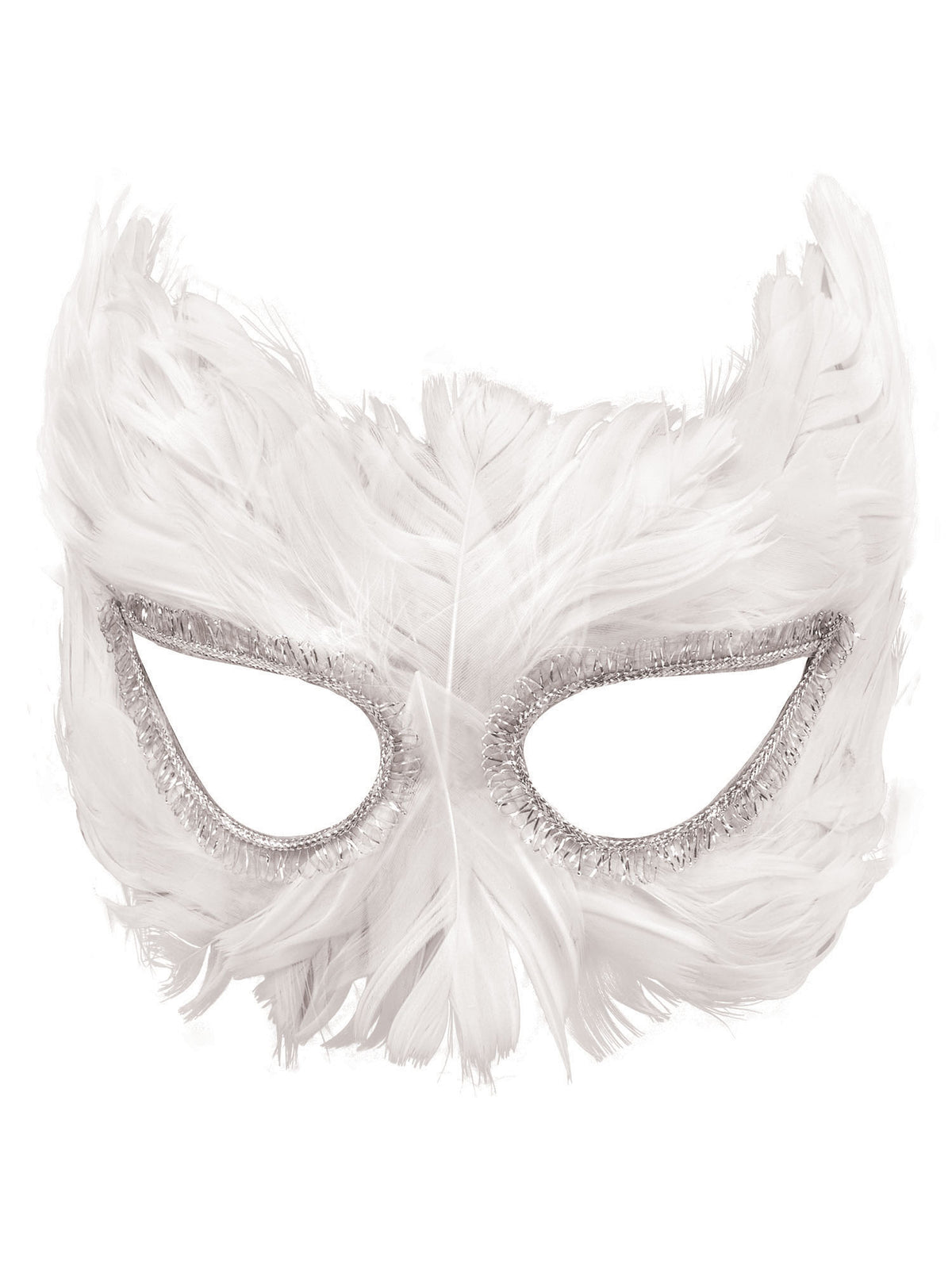 Rubies White Feather Mask Eye Masks