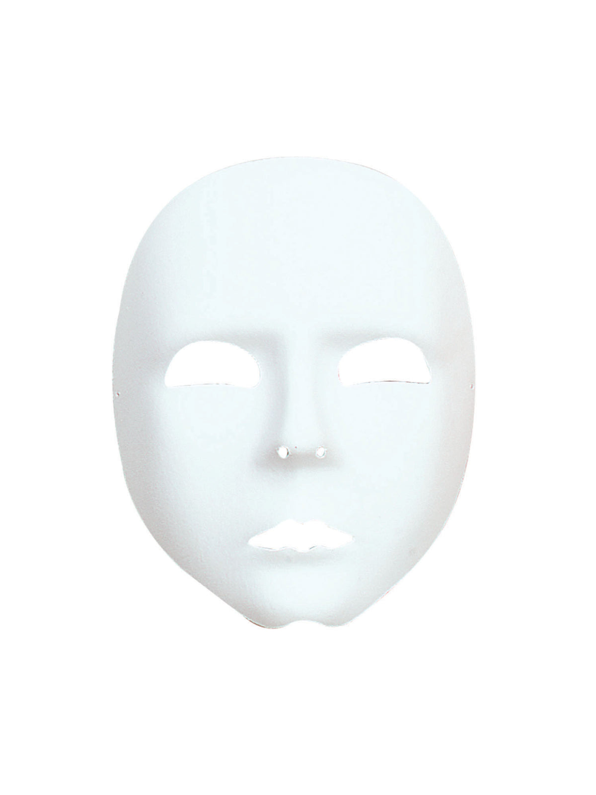 Rubies Plain White Face Mask Eye Masks