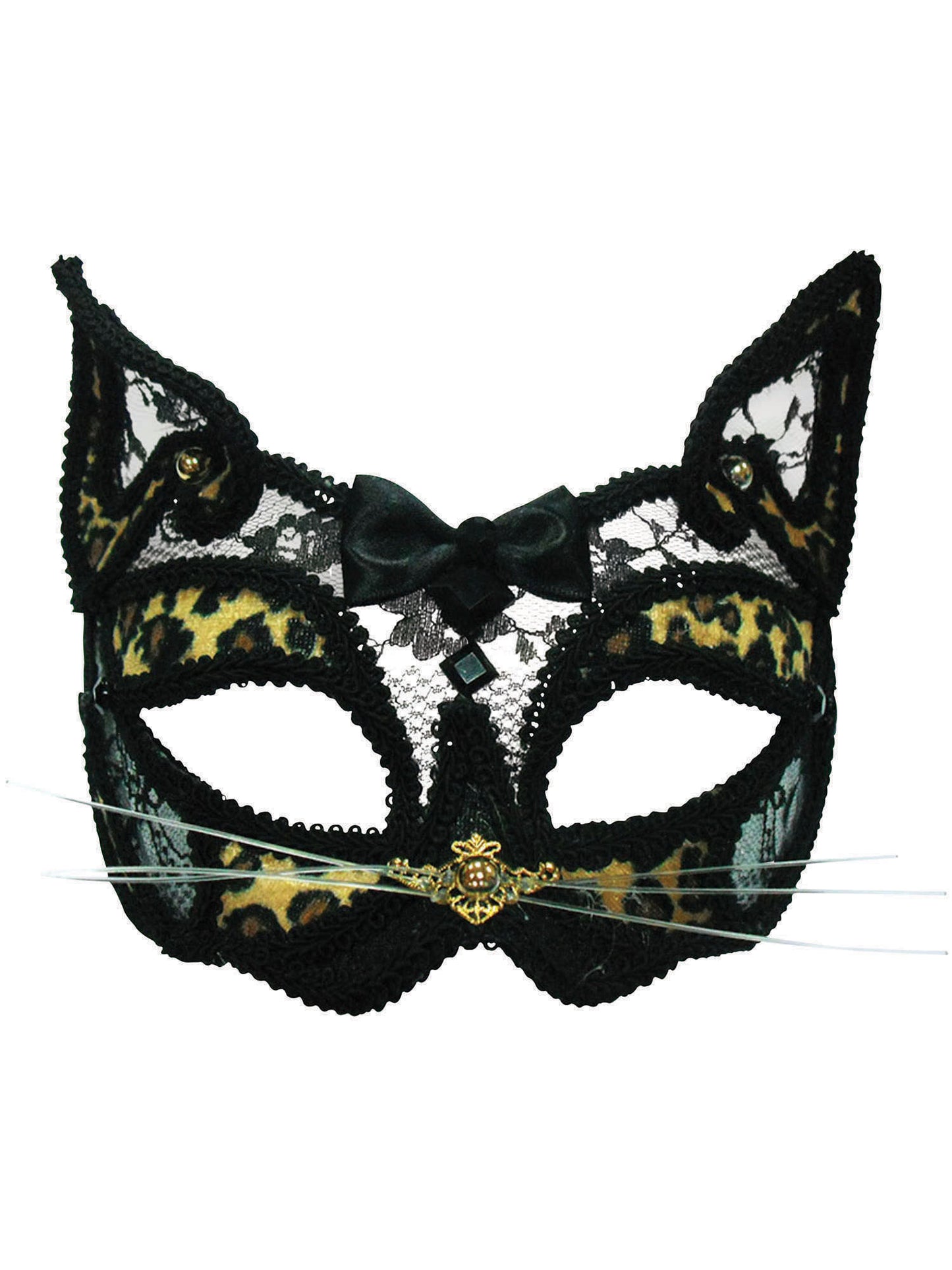 Rubies transparente Leopard-Augenmaske fuer Erwachsene