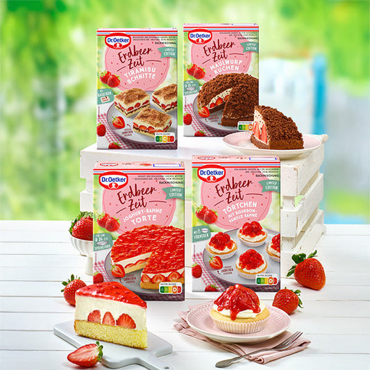 Dr Oetker Backmischung Erdbeer Zeit Joghurt-Sahne-Torte