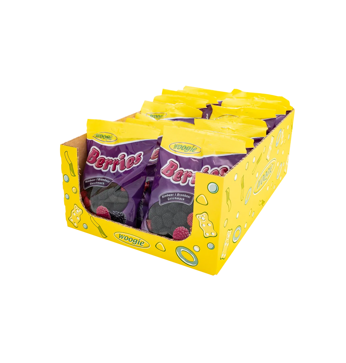Woogie Fruchtgummibeeren-Auslese 300 g mit natürlichen Aromen und Fruchtsaft