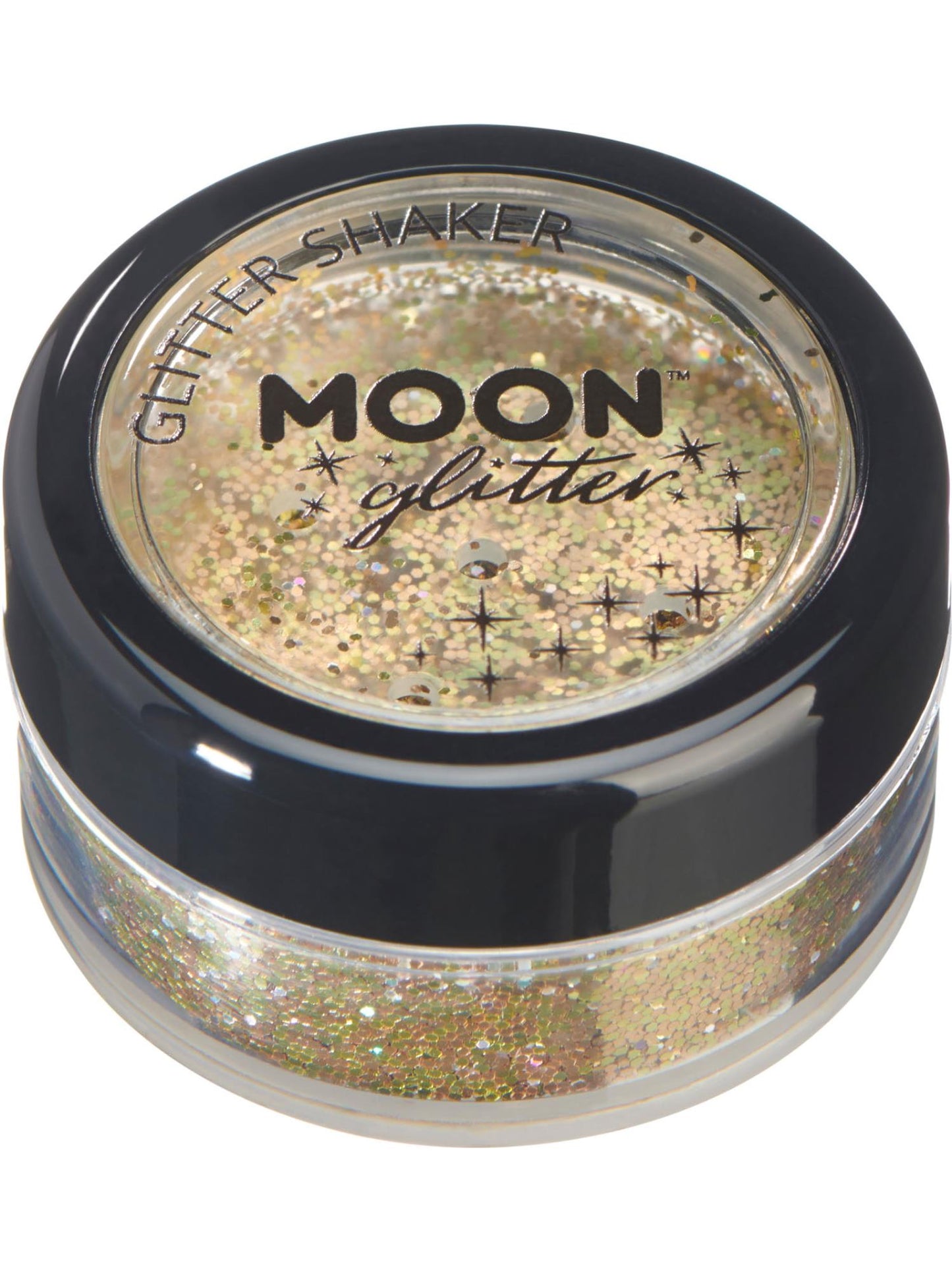 Smiffys Moon Glitter Holographic Glitter Shakers Gold, 5 g