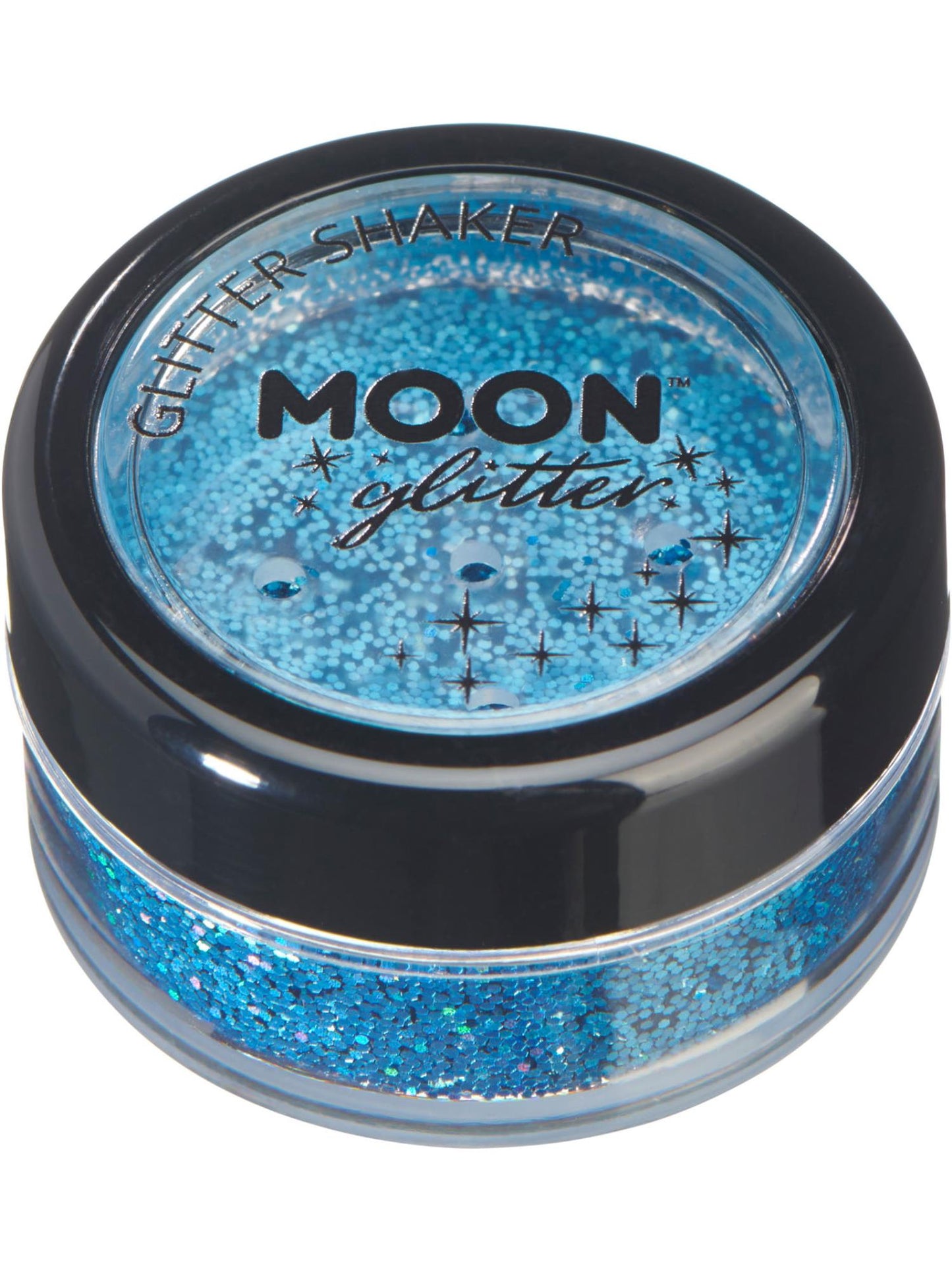 Smiffys Moon Glitter Holographic Glitter Shakers, Blue CD für Unisex