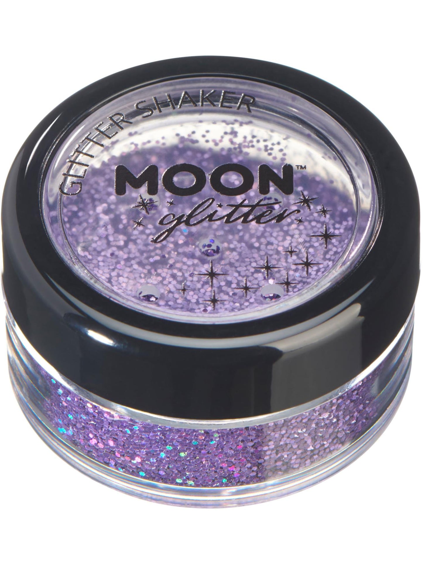 Smiffys Moon Glitter Holographic Glitter Shakers, Purple CD für Unisex