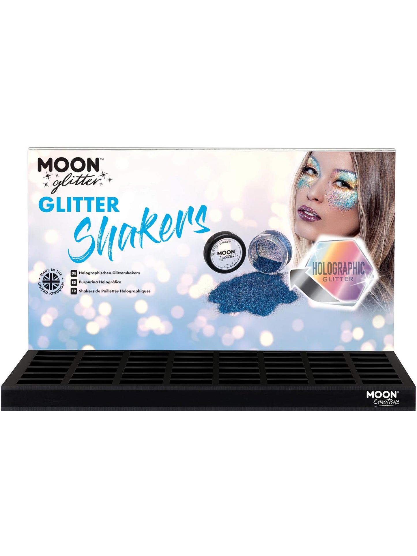 Smiffys Moon holografische Glitter Shakers