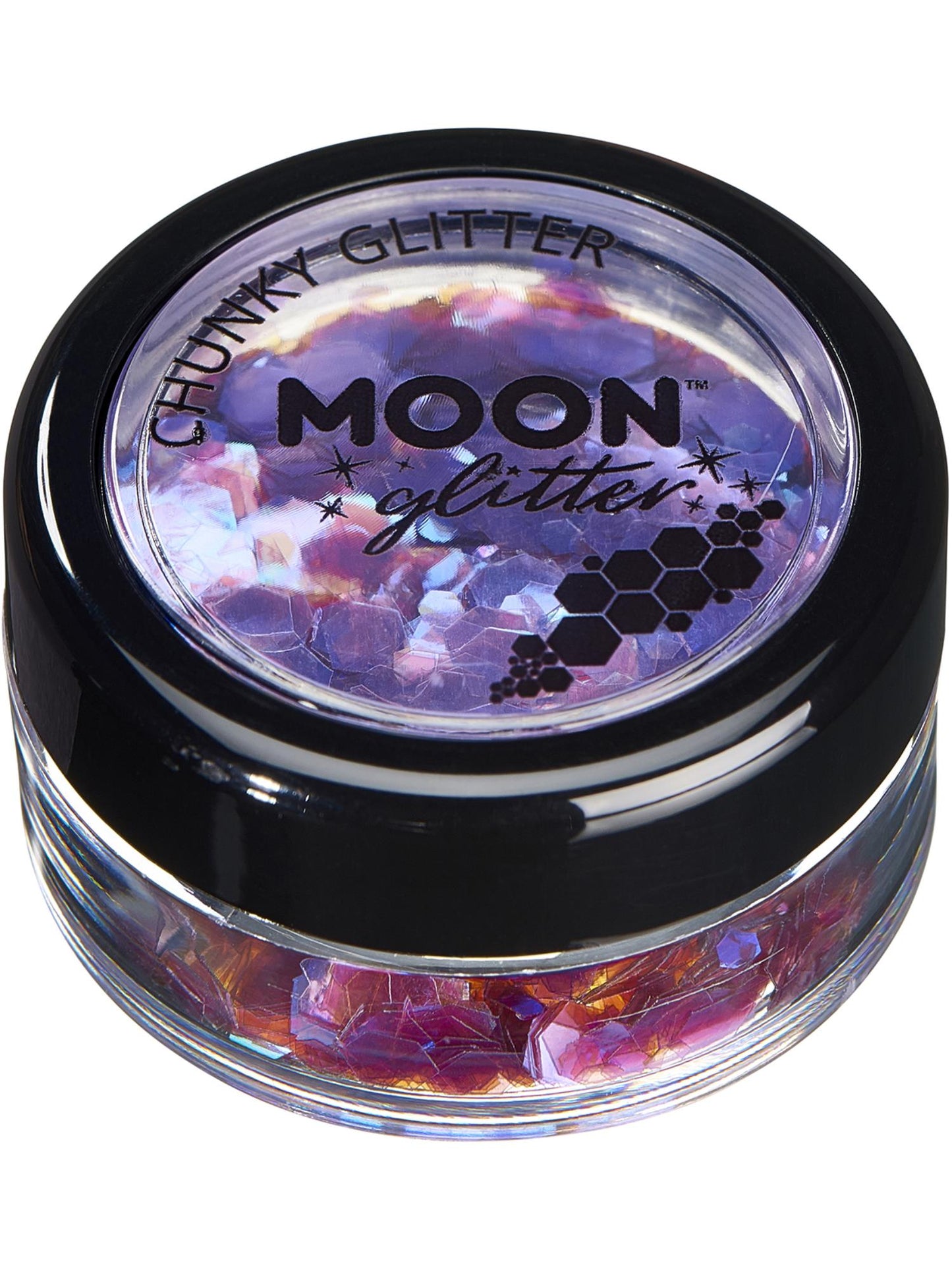 Smiffys Moon Glitter Iridescent Chunky Glitter, Purple CD für Unisex