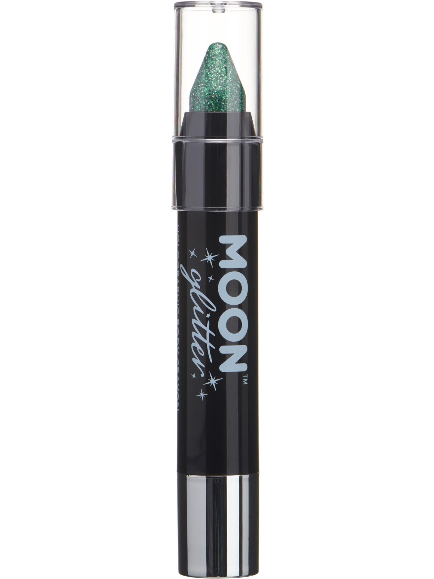 Smiffys Moon Glitter Holographic Body Crayons, Green CD für Unisex