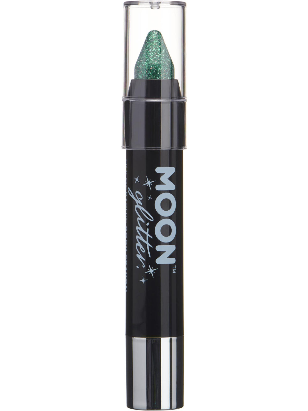 Smiffys Moon Glitter Holographic Body Crayons, Green CD für Unisex