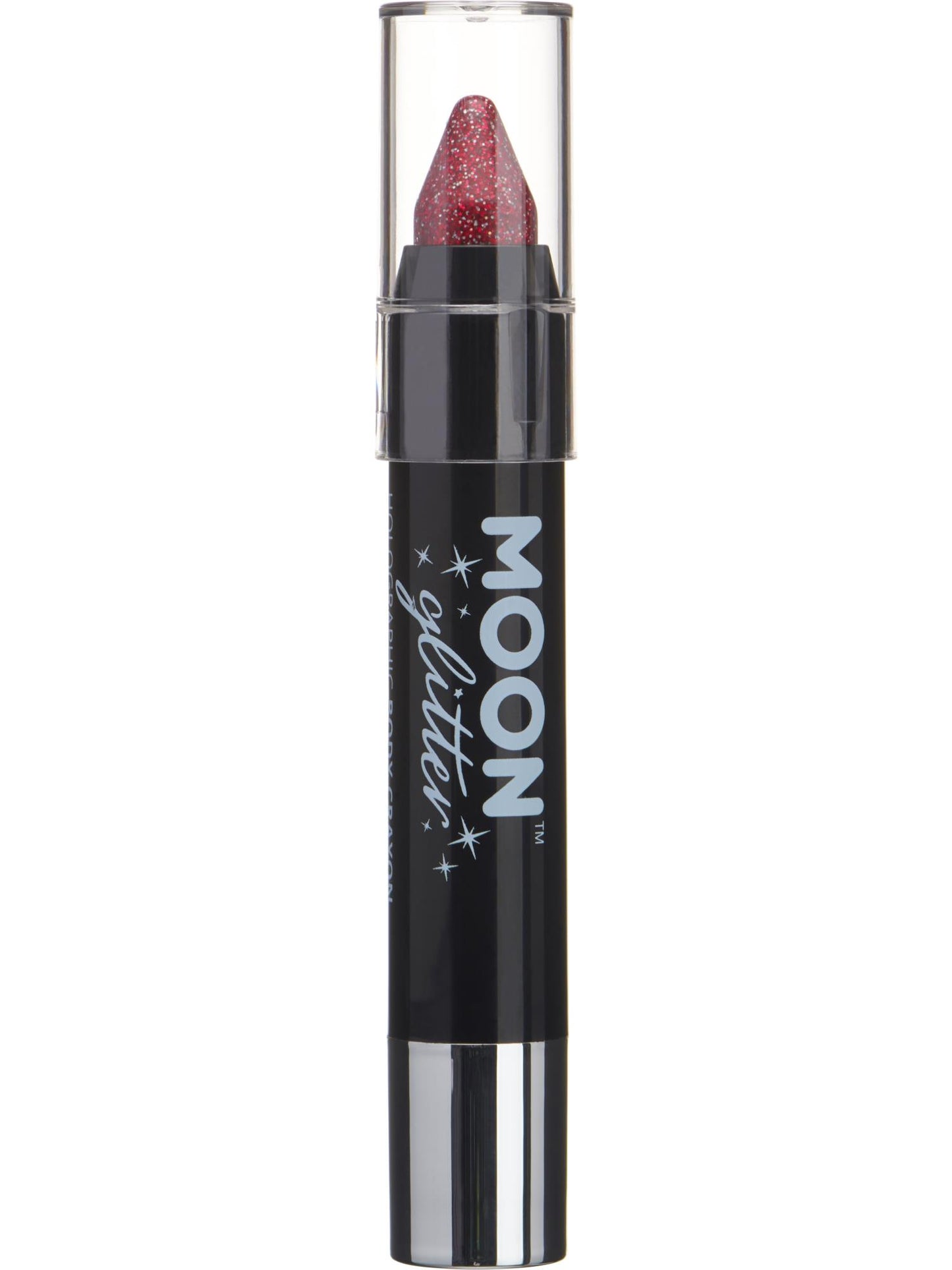 Smiffys Moon Glitter Holographic Body Crayons, Red CD für Unisex