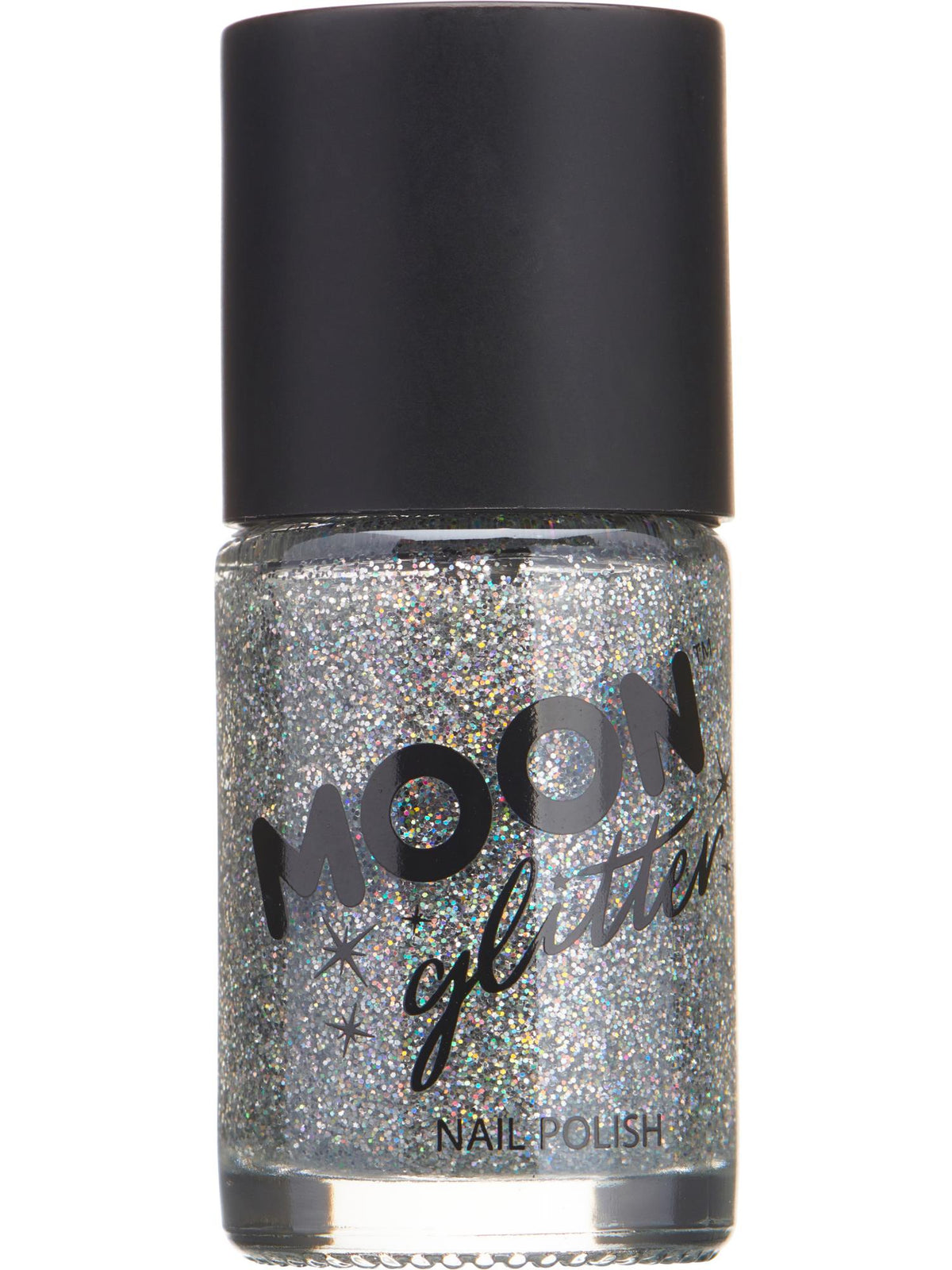 Smiffys Moon Glitter Holographic Nail Polish, Silver CD für Unisex