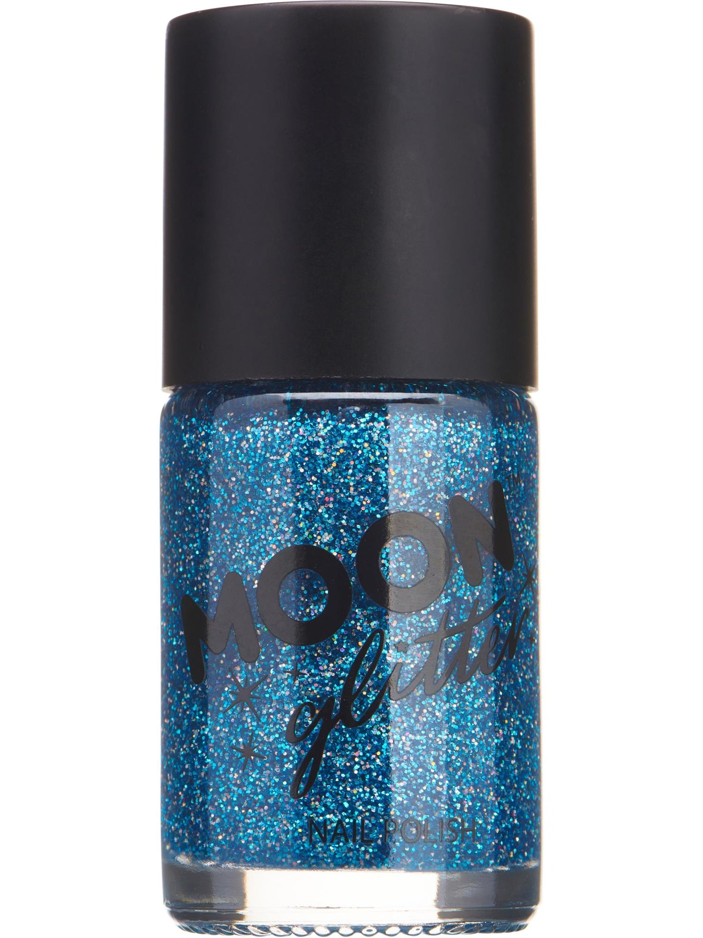 Smiffys Moon Glitter holographischer Nagellack Blau 14 ml