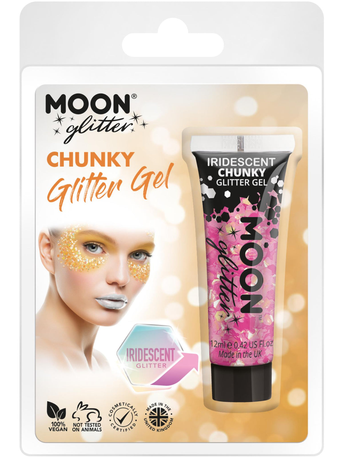 Smiffys Moon Glitter Iridescent Chunky Glitter Gel CD für Unisex