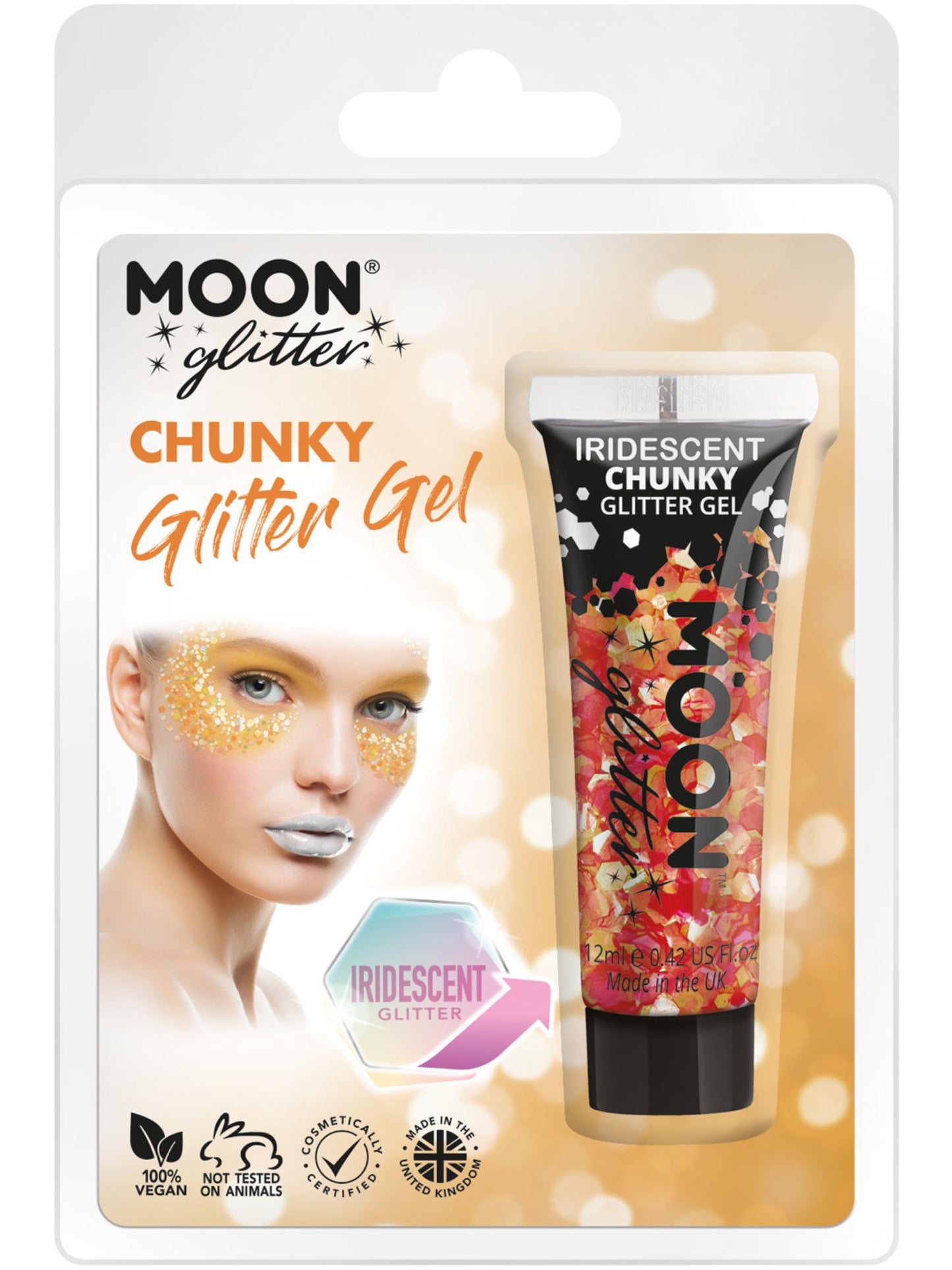 Smiffys Moon Glitter Iridescent Chunky Glitter Gel 12 ml