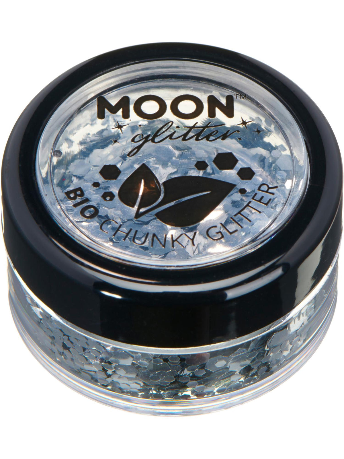 Smiffys Moon Glitter Bio Chunky Glitter, Silver CD für Unisex
