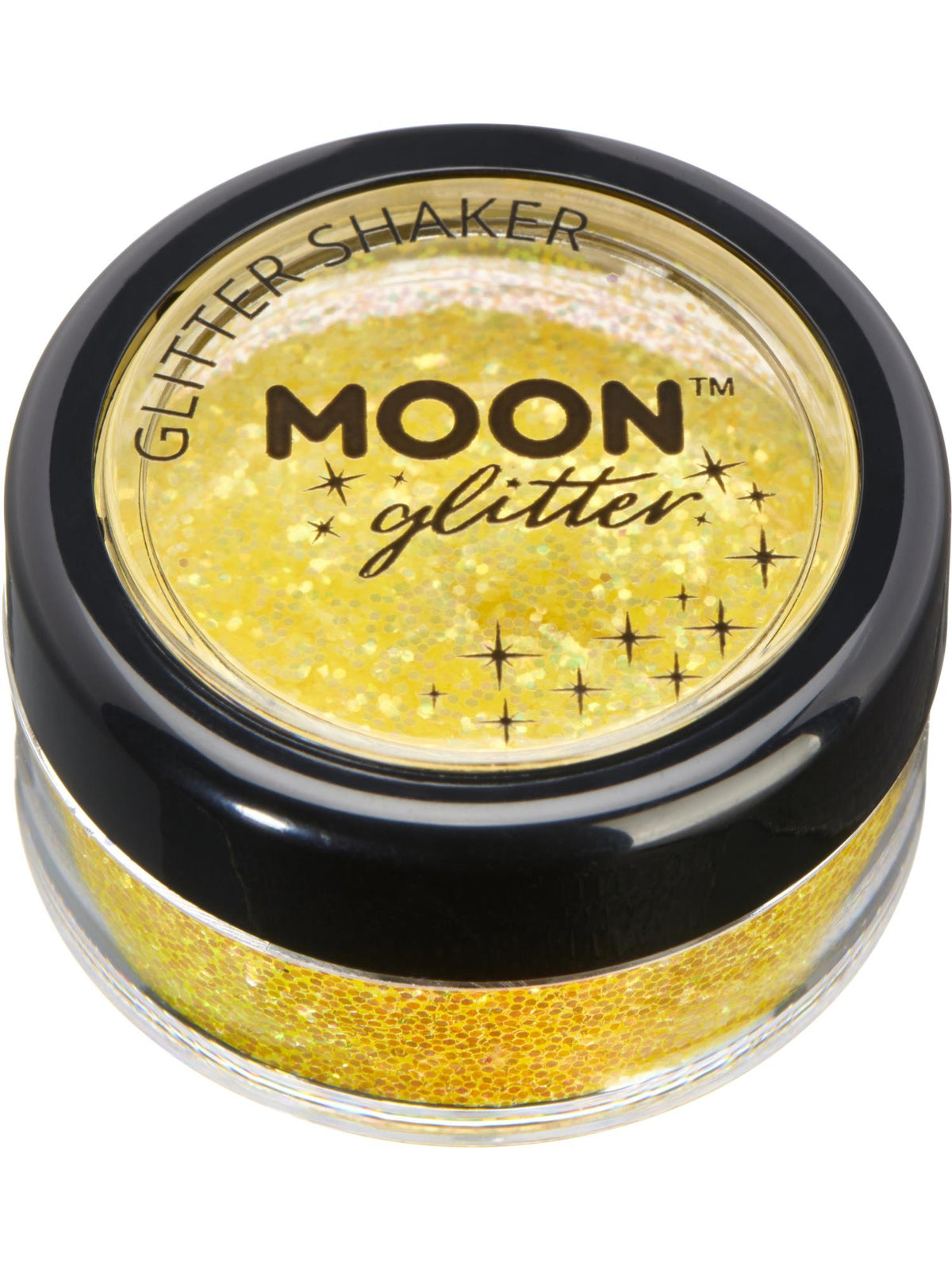 Smiffys Moon Glitter Iridescent Glitter Shakers, Yellow CD für Unisex
