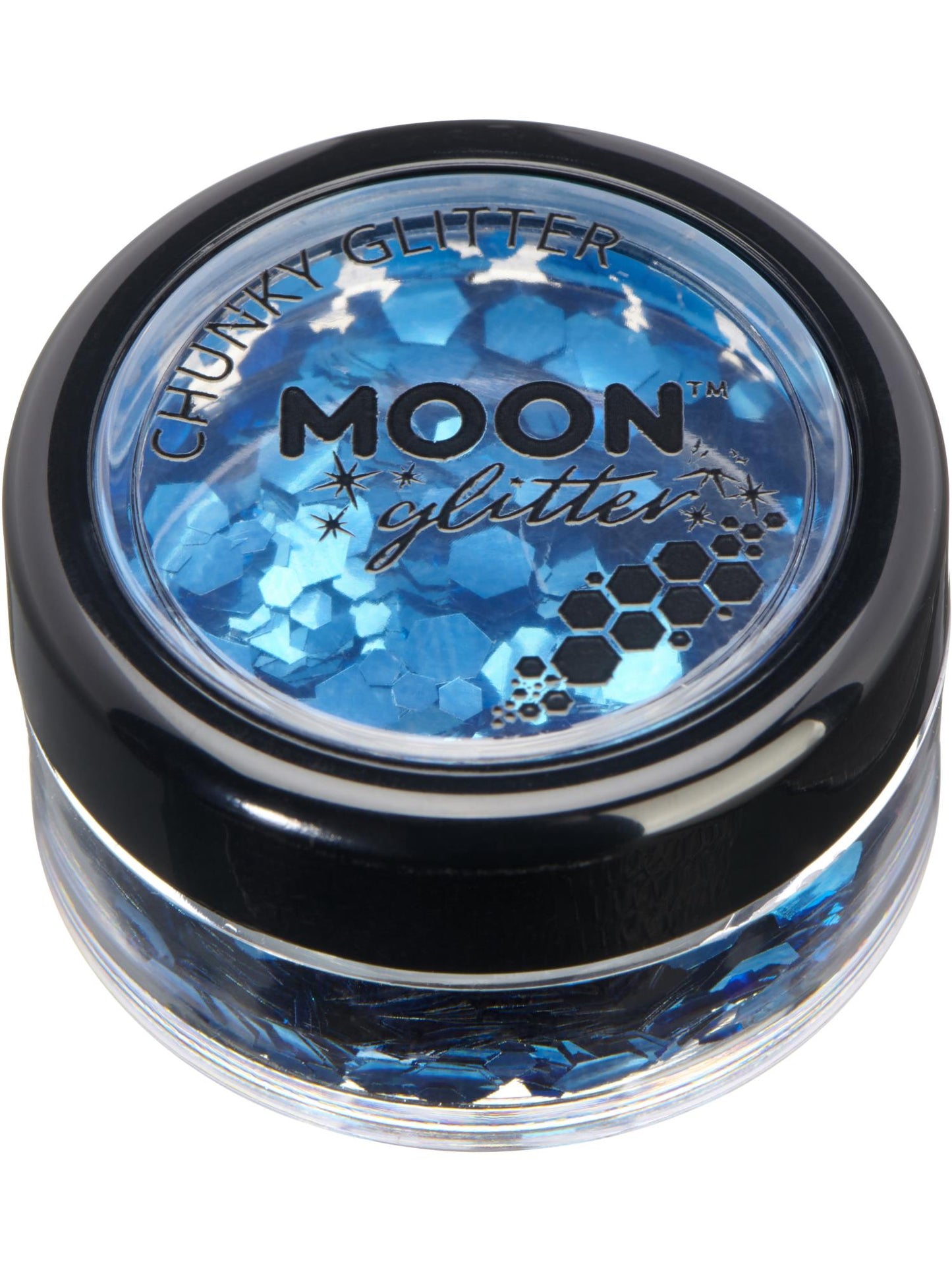 Smiffys Moon Glitter Classic Chunky Glitter, Blue CD für Unisex