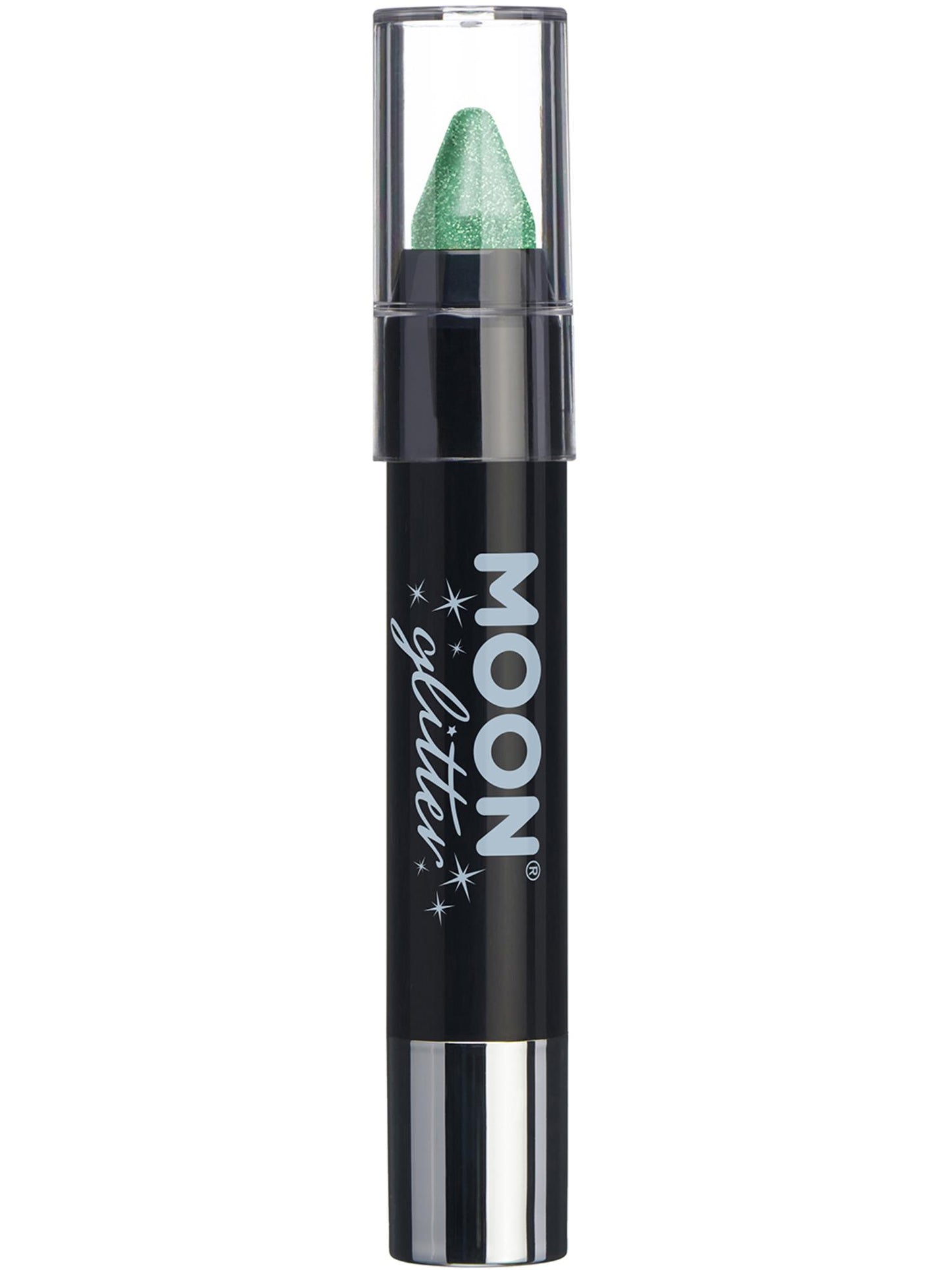 Smiffys Moon Glitter Iridescent Body Crayons, Green CD für Unisex