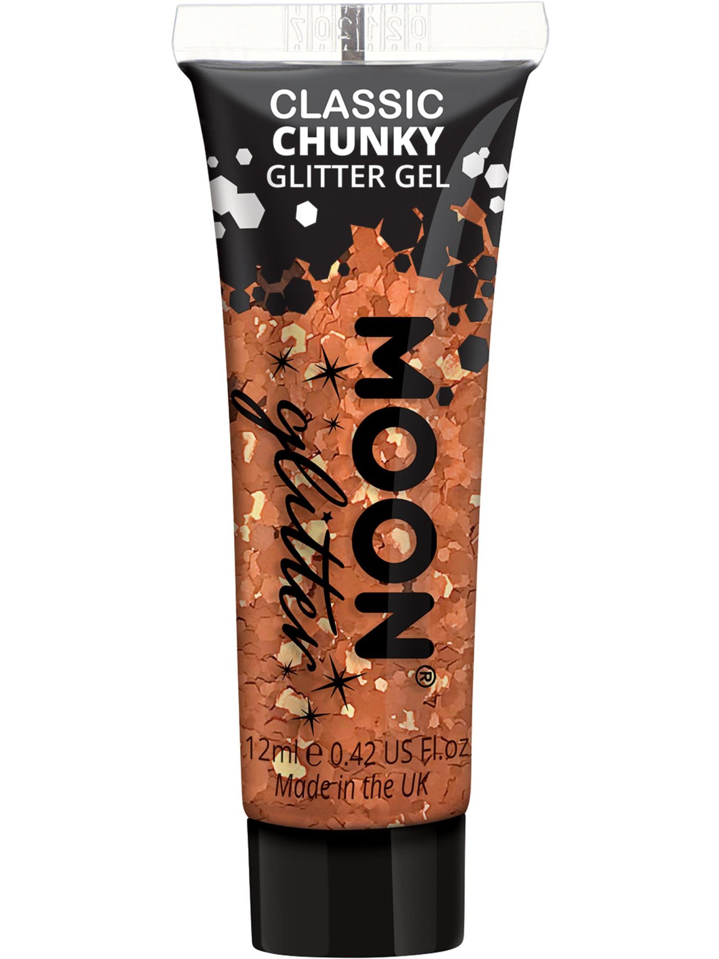 Smiffys Moon Chunky Glitter Gel Copper Bronze 12 ml