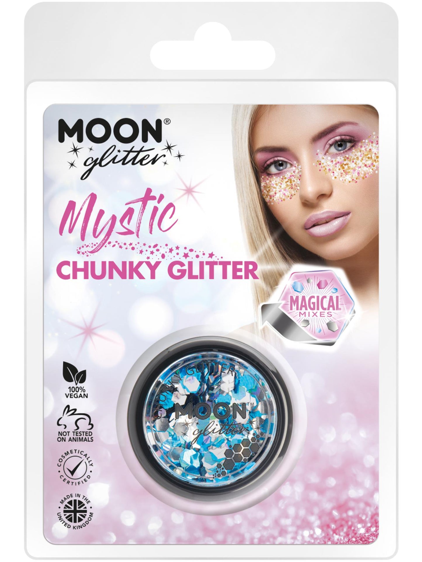 Smiffys Moon Glitter Mystic Chunky Glitter, Mixed Colours CD für Unisex