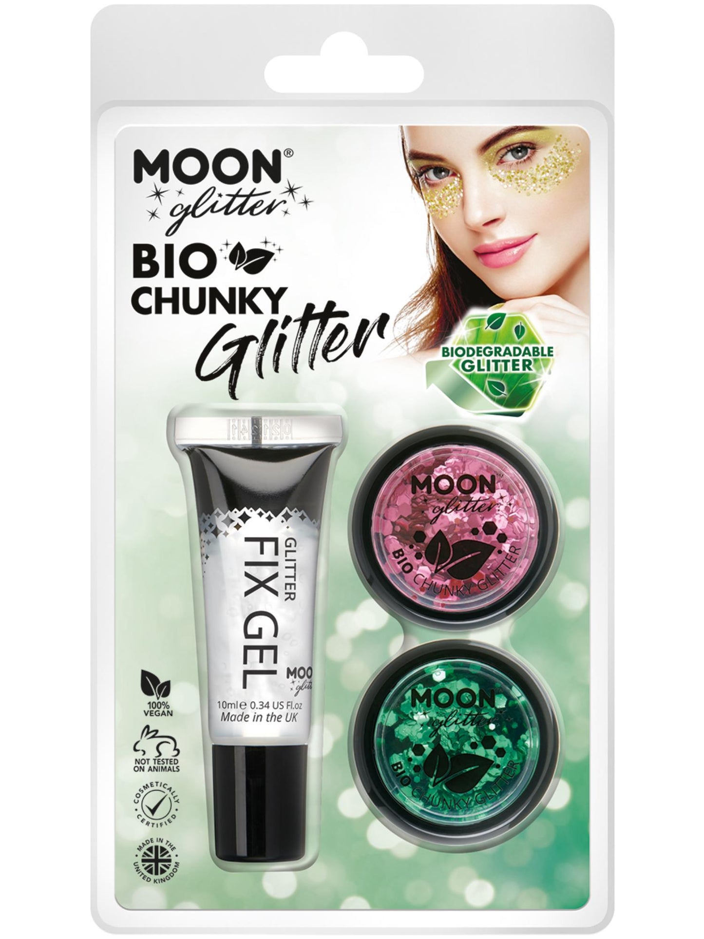 Smiffys Moon Glitter Bio Chunky Glitter, CD für Unisex