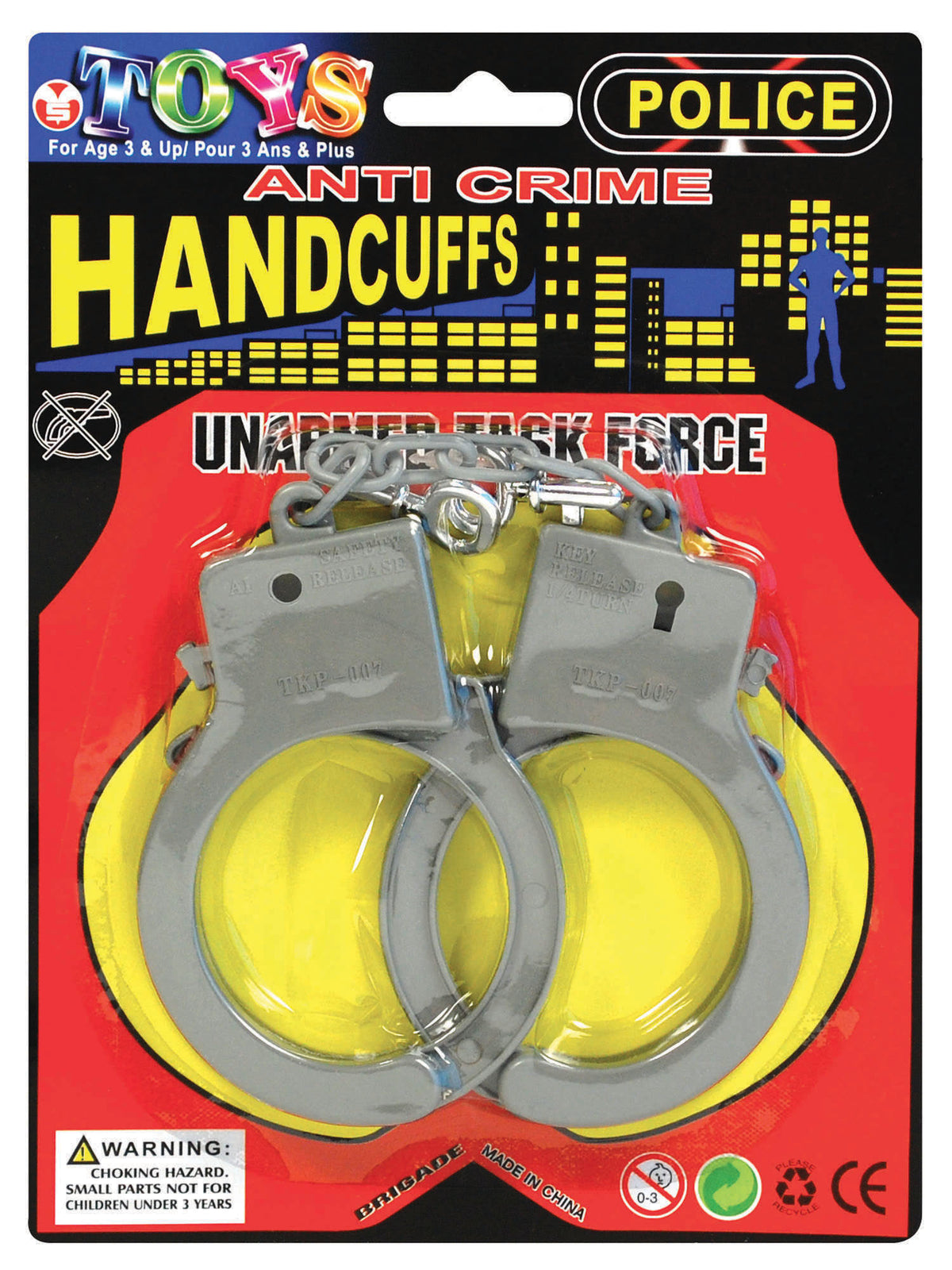 Rubies Handcuffs. Plastic Jokes