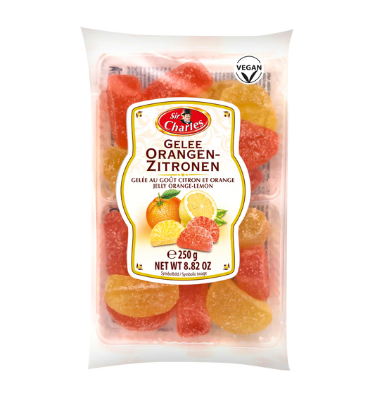 Sir Charles Gezuckertes Gelee mit Zitronen- und Orangengeschmack 250g – Produktansicht