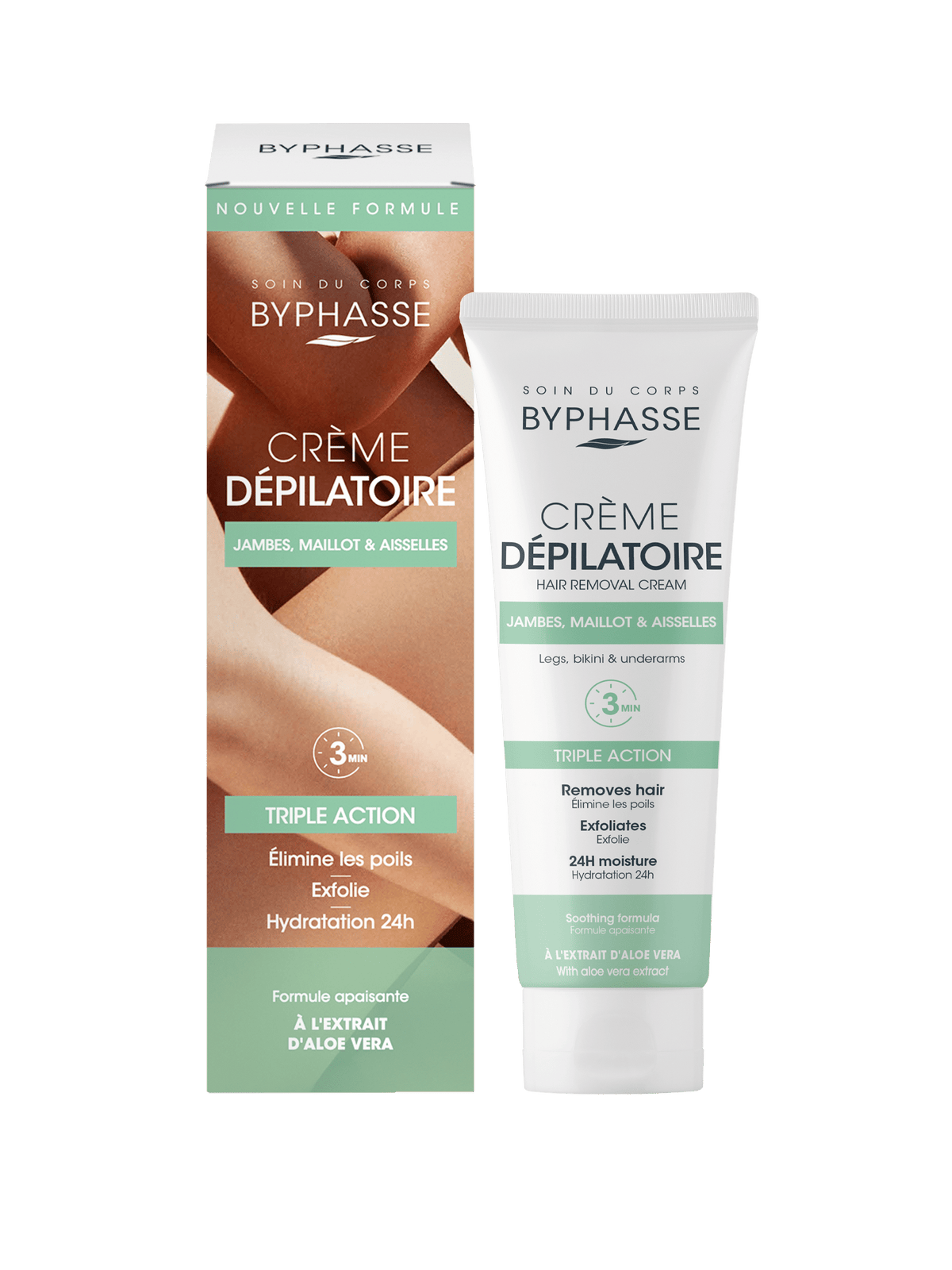 Byphasse Enthaarungscreme mit Aloe Vera 125 ml