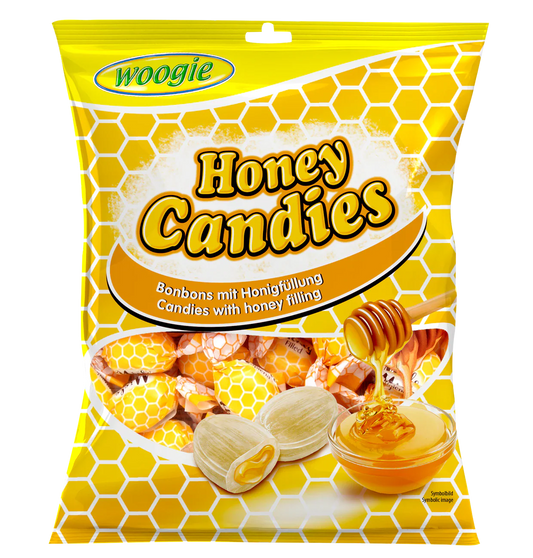 Woogie Honey Candies - Bonbons mit Honigfüllung 150g – Produktansicht