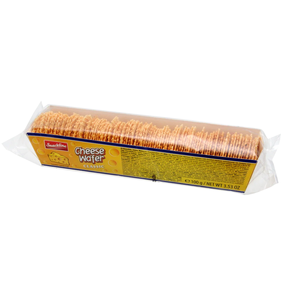Snackline Käsewaffeln Classic Hauchdünn 100 g – Knuspriger Käse-Snack