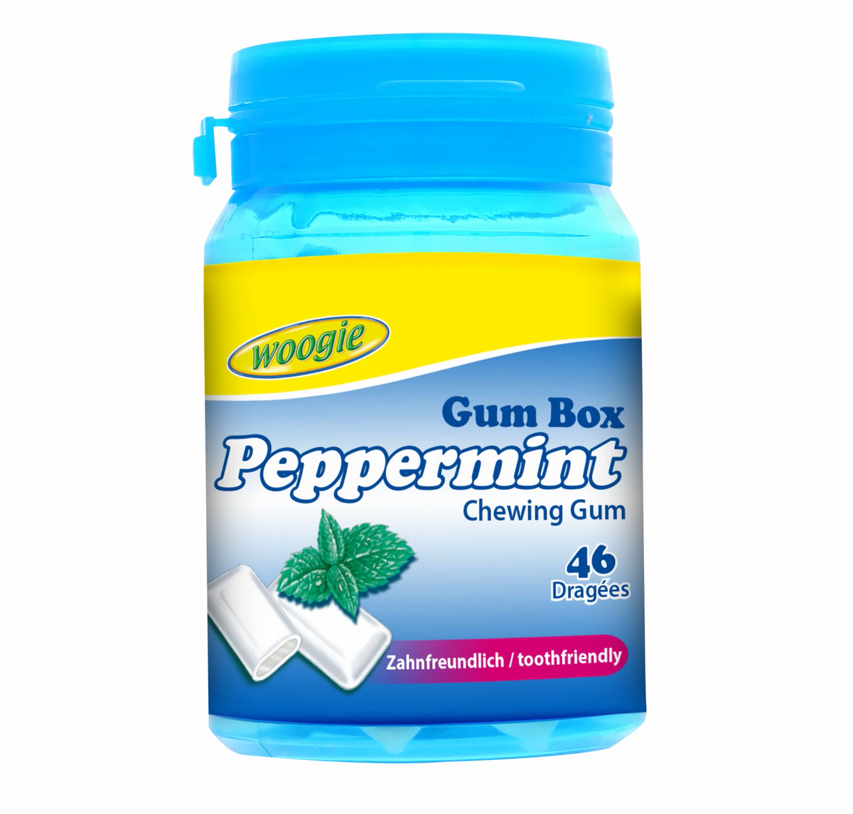 Woogie Kaugummi Peppermint zuckerfrei 46 Stück