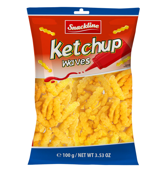 Snackline Ketchup Waves 100g – Produktansicht