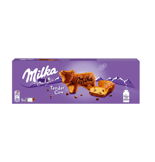 Milka Kuchen mit Milchschokoladenstückchen Tender Cow 140g