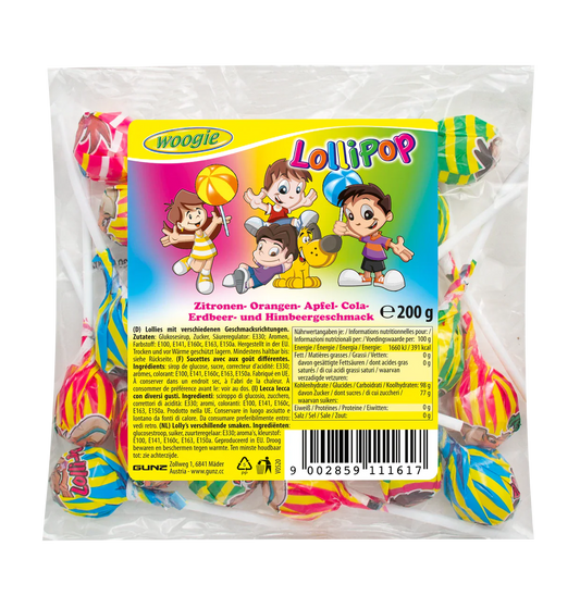 Woogie Lollipops Mix 200g