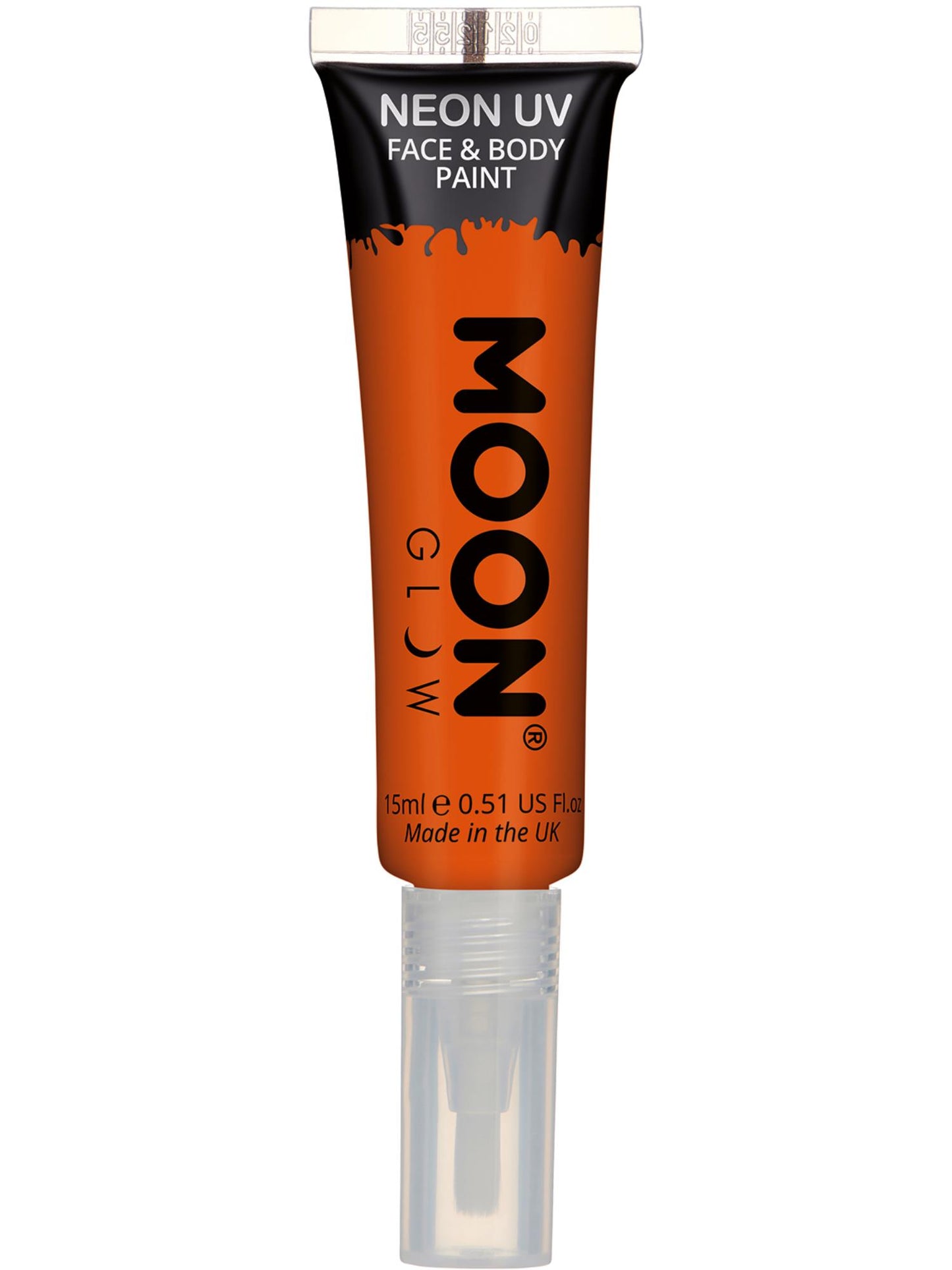 Smiffys Moon Glow Intense Neon UV Face Paint, Orange CD für Unisex