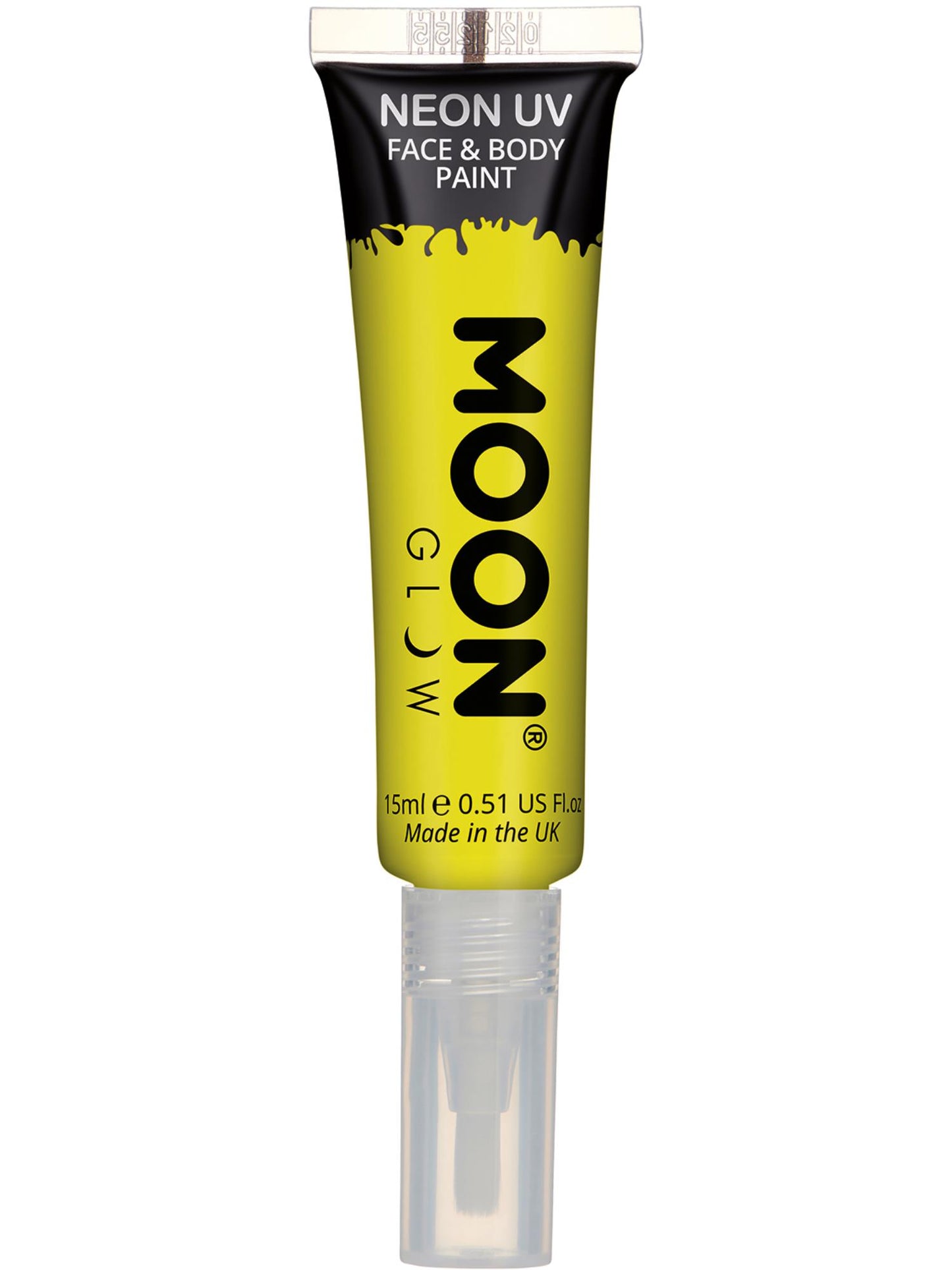 Smiffys Moon Glow Intense Neon UV Face Paint, Yellow CD für Unisex