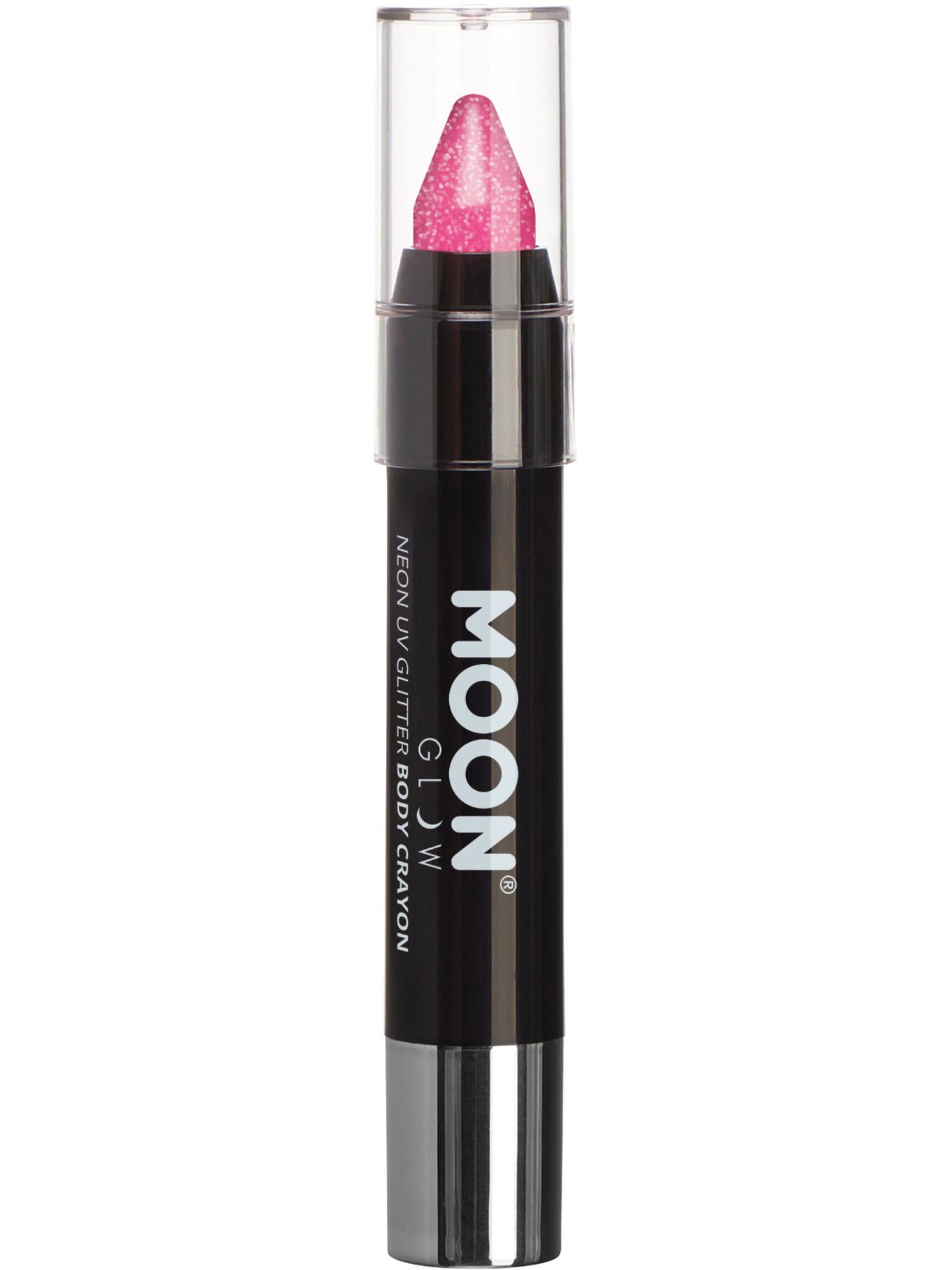 Smiffys Moon Glow - Neon UV Glitter Body Crayons, Hot Pink CD für Unisex