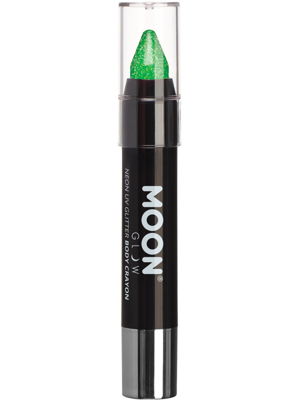 Smiffys Moon Glow - Neon UV Glitter Body Crayons, Green CD für Unisex